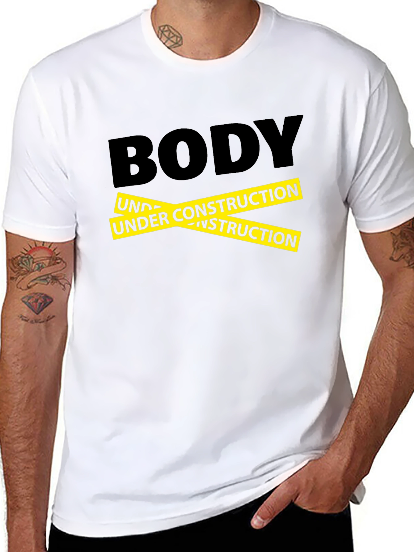 Body Under Construction Graphic T-Shirt