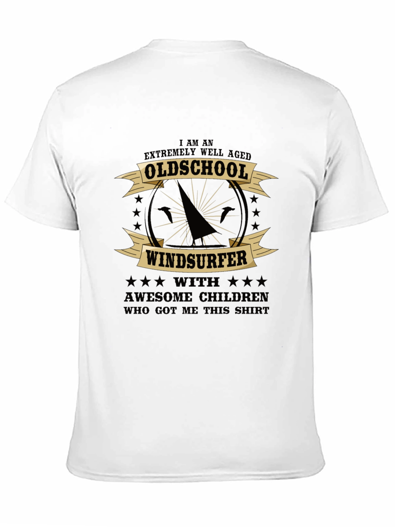 Oldschool Windsurfer Graphic T-Shirt