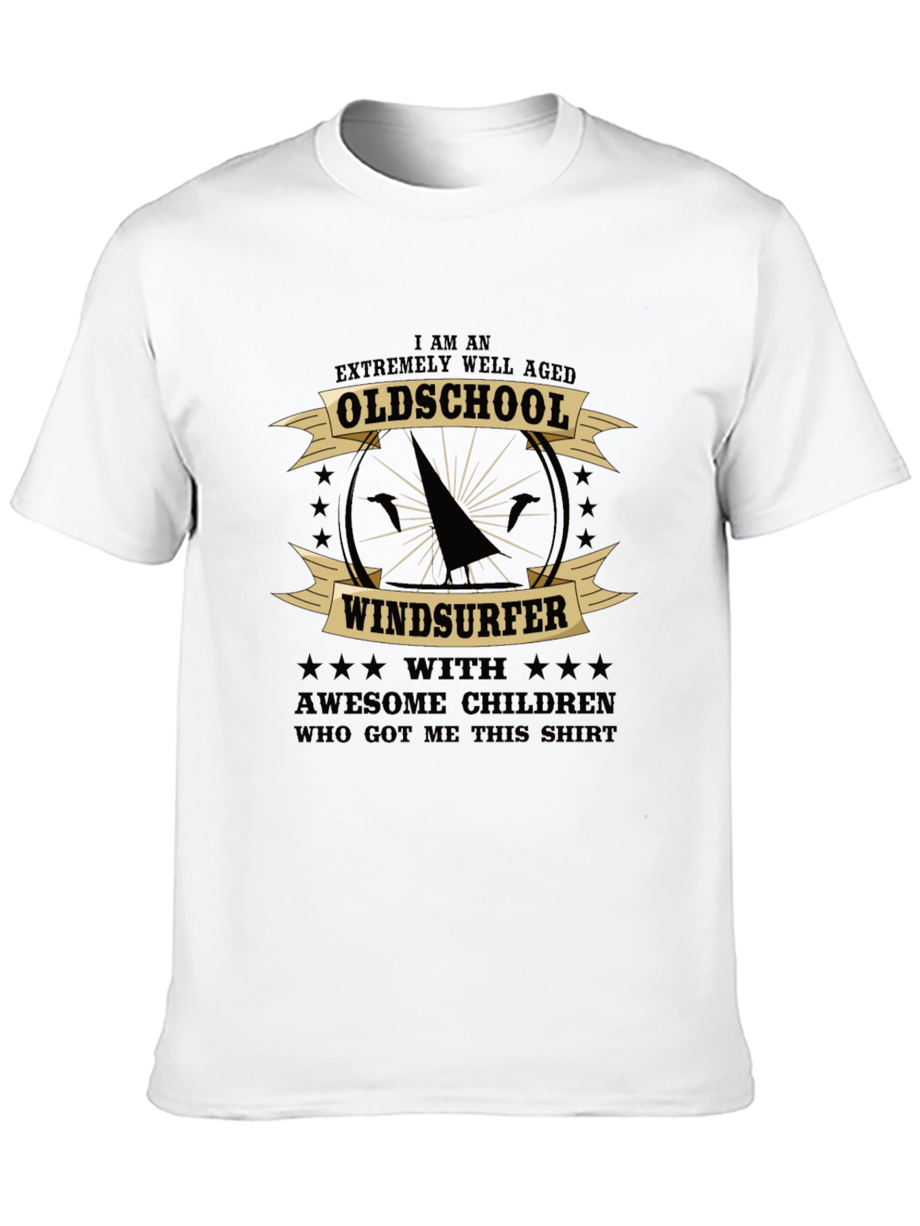 Oldschool Windsurfer Graphic T-Shirt