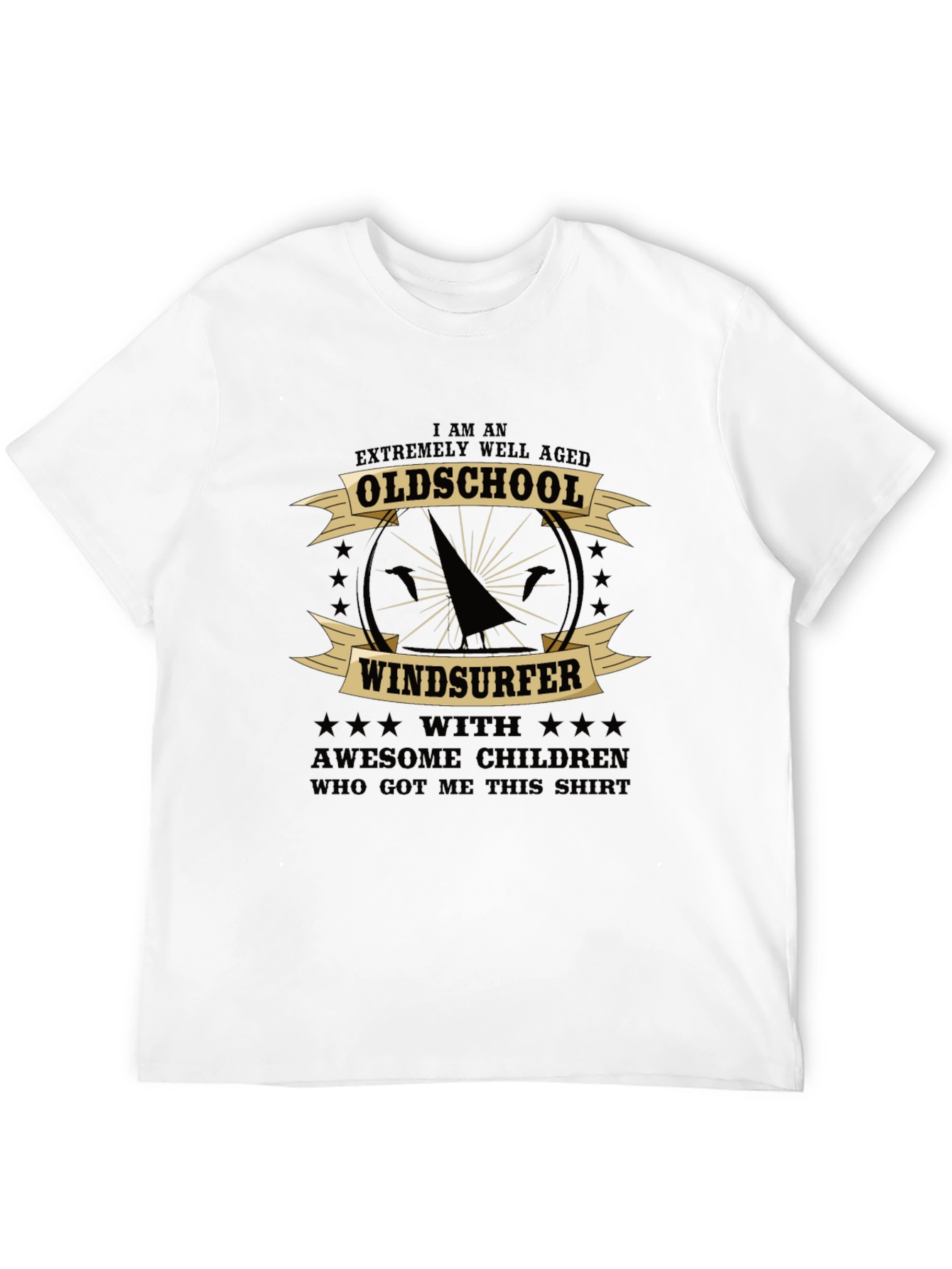 Oldschool Windsurfer Graphic T-Shirt