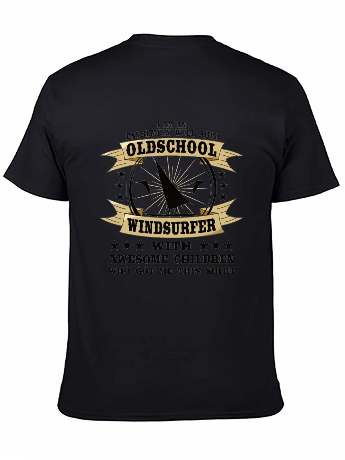 Oldschool Windsurfer Graphic T-Shirt
