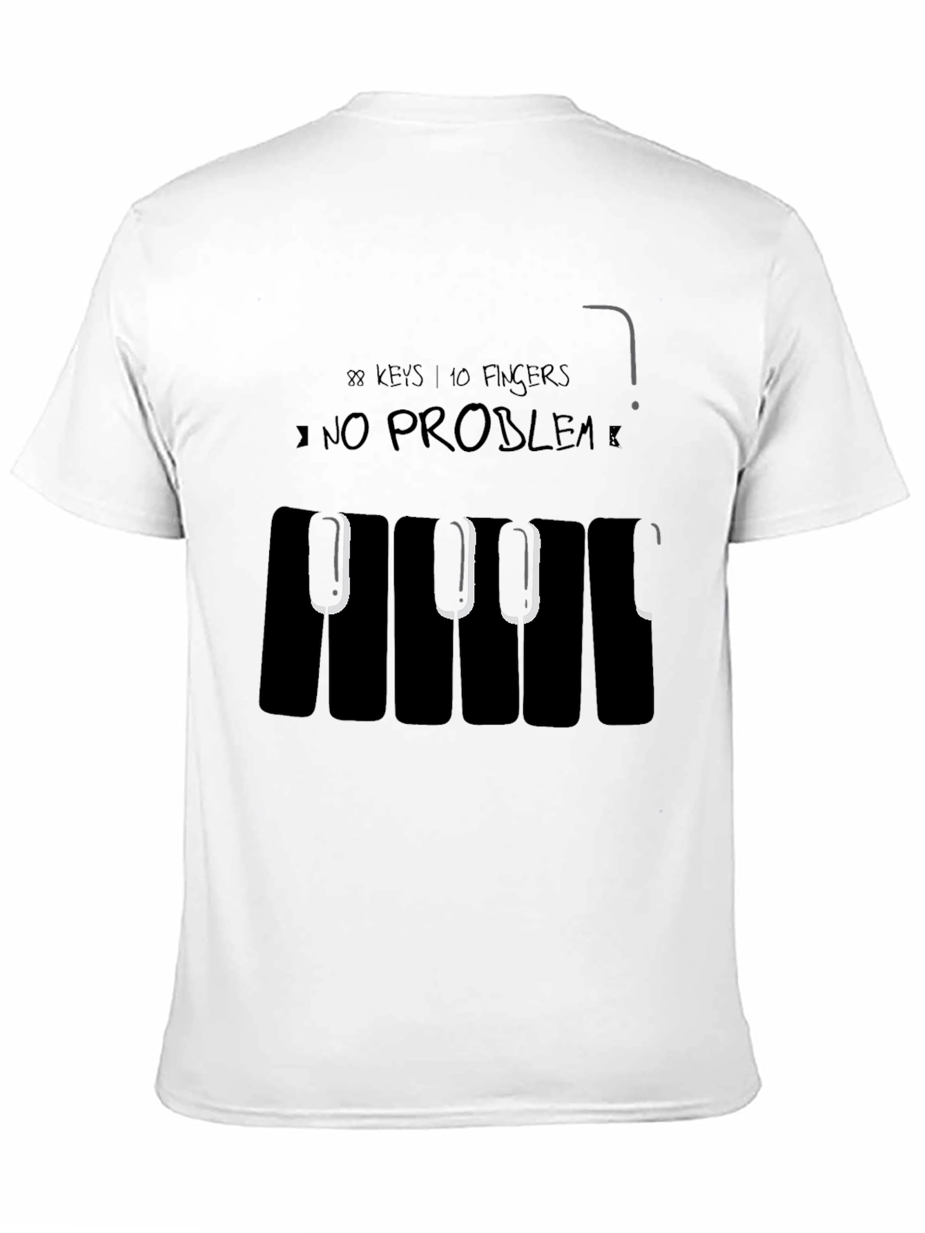 Piano Keys T-Shirt - Musicians Novelty Tee