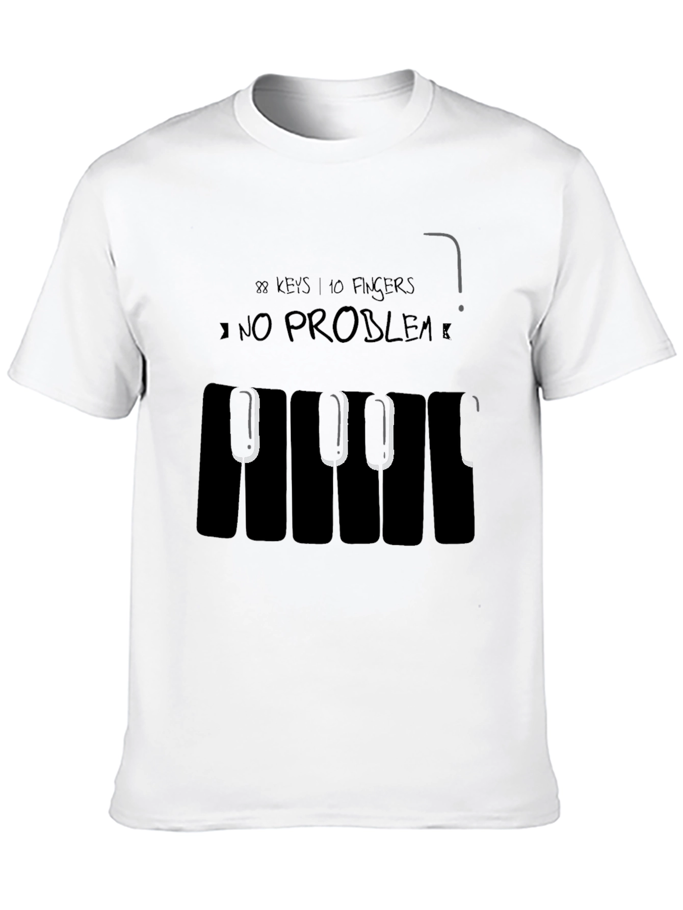 Piano Keys T-Shirt - Musicians Novelty Tee