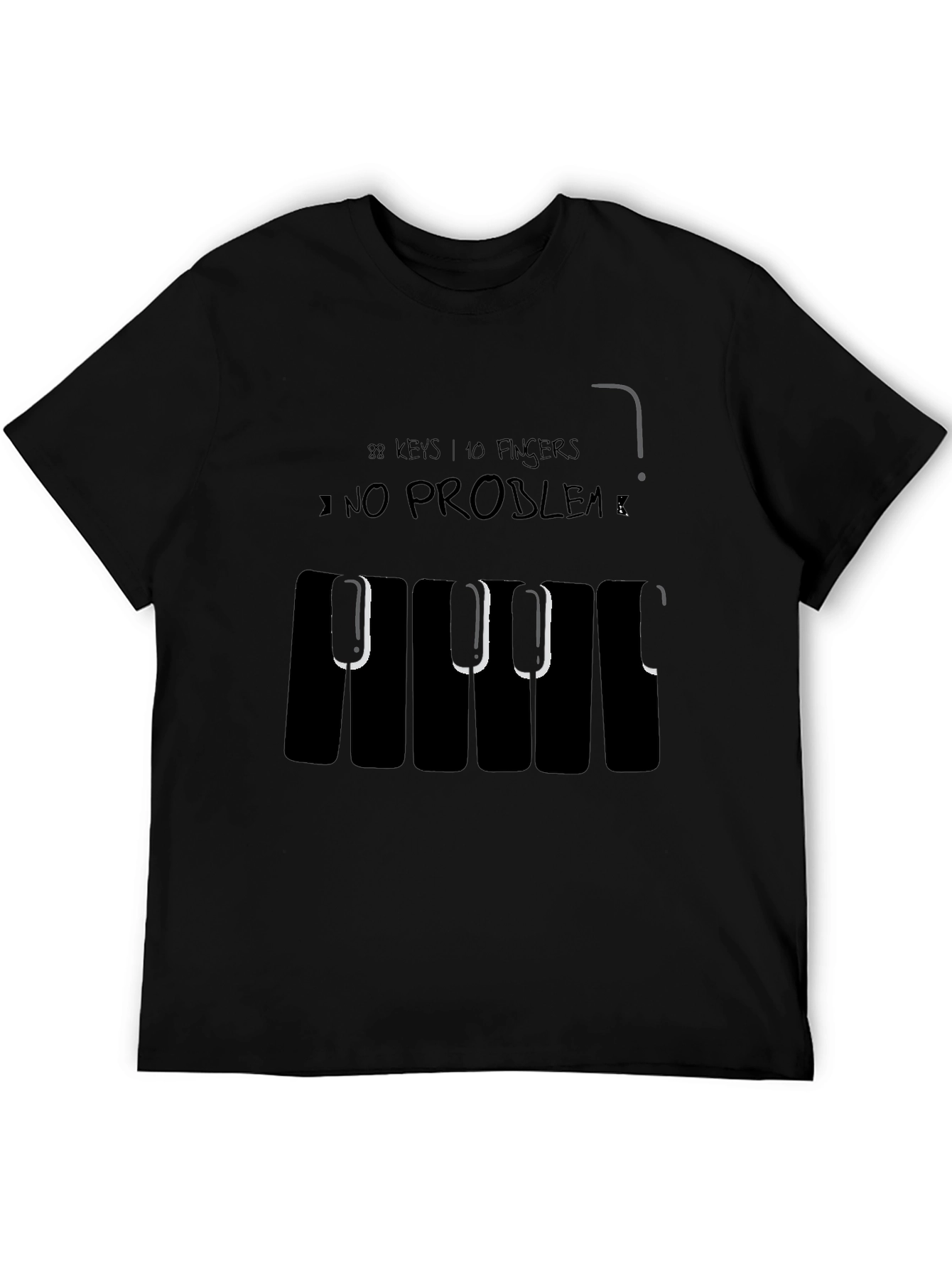 Piano Keys T-Shirt - Musicians Novelty Tee