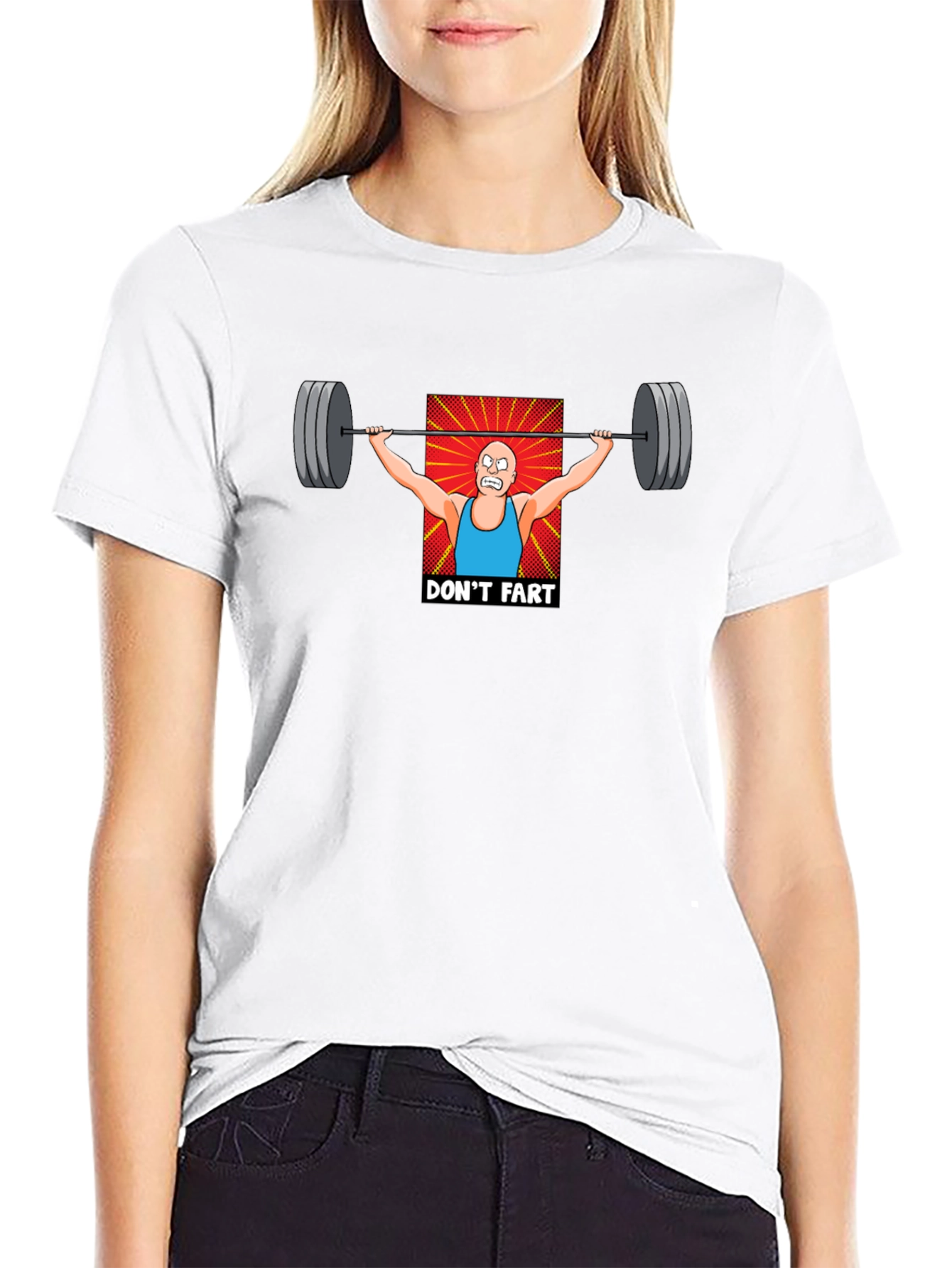Dont Fart Weightlifter Graphic T-Shirt