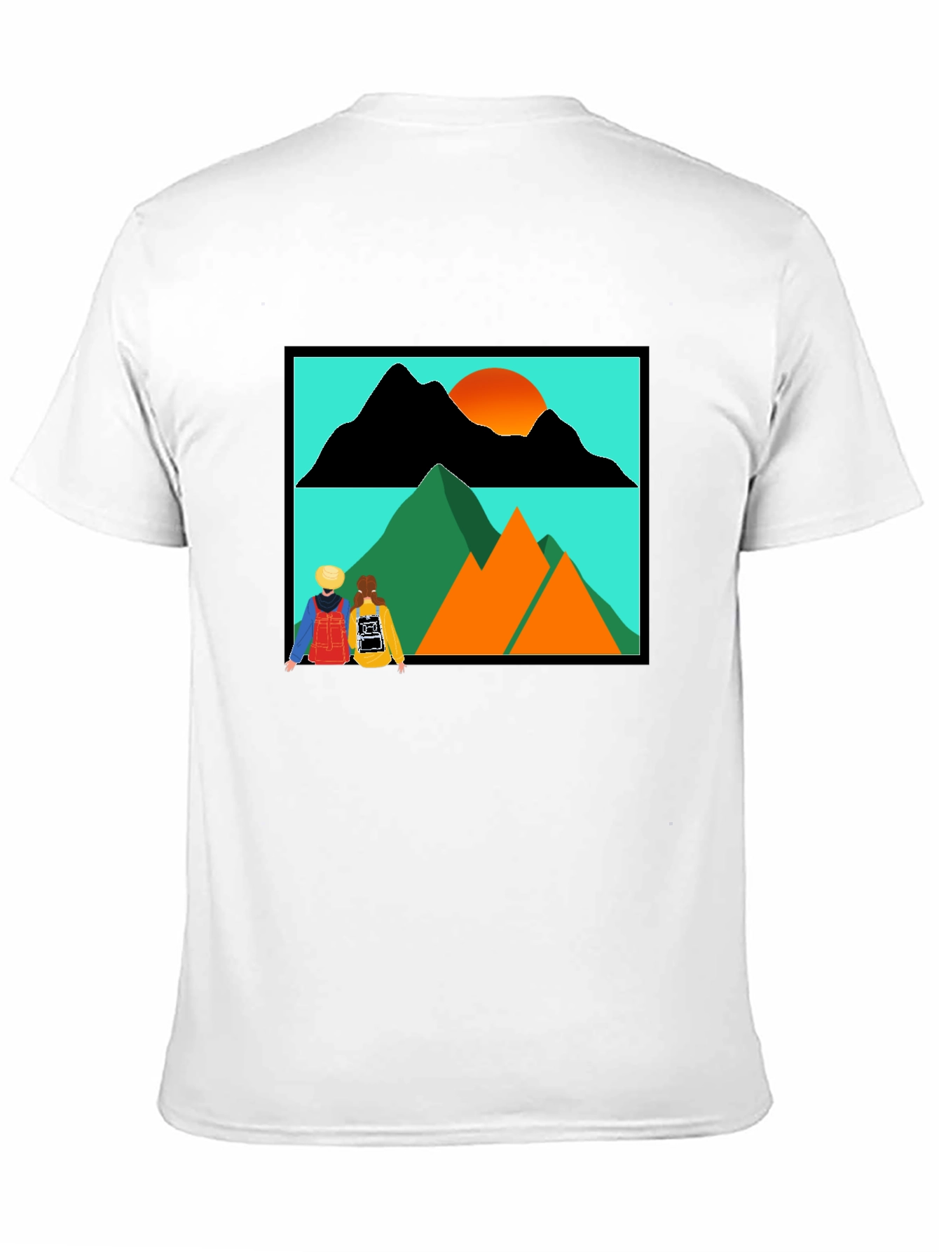 Mountain Adventure Graphic Tee - Unisex Black T-Shirt