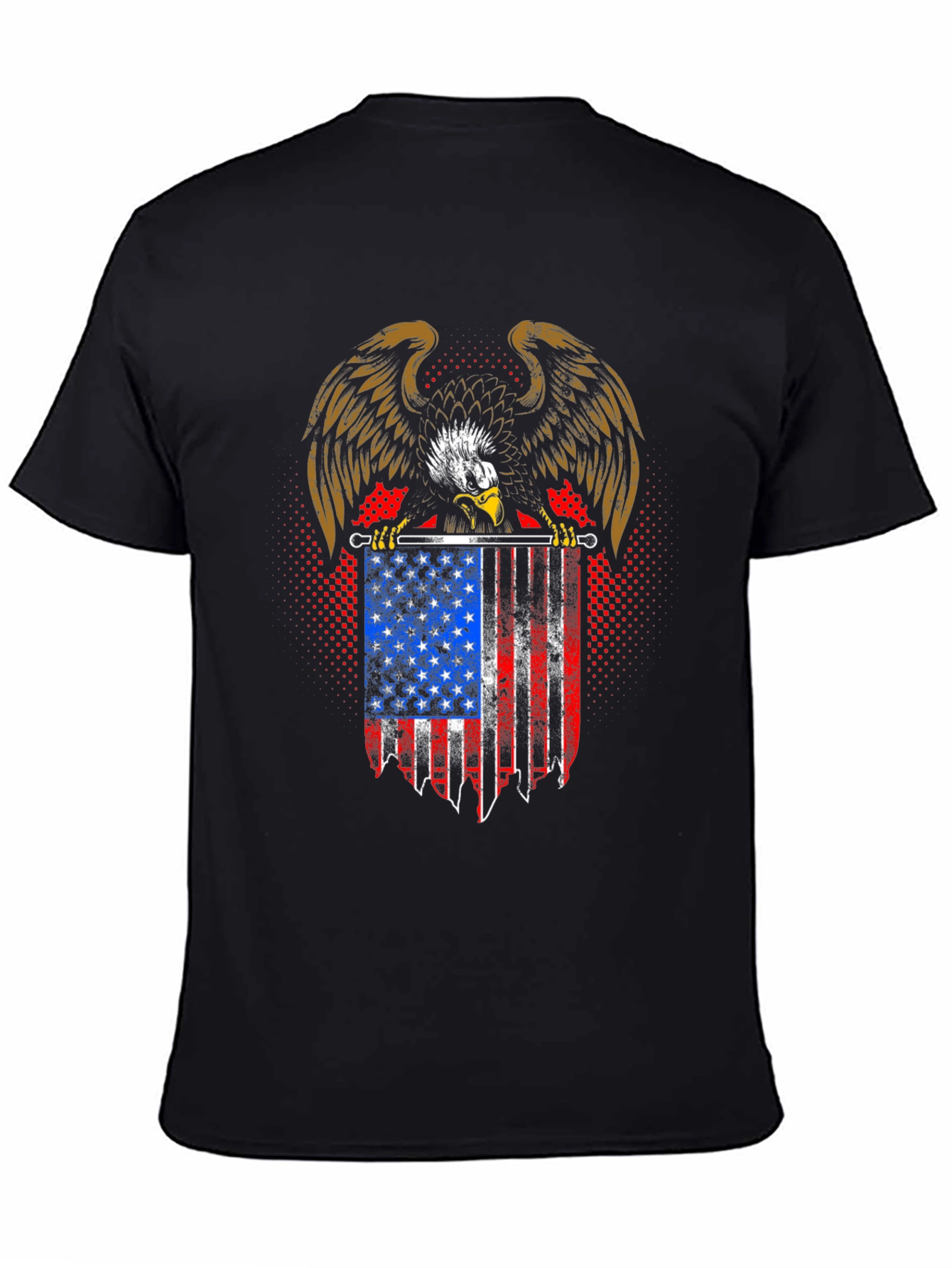 American Eagle USA Flag T-Shirt Patriotic
