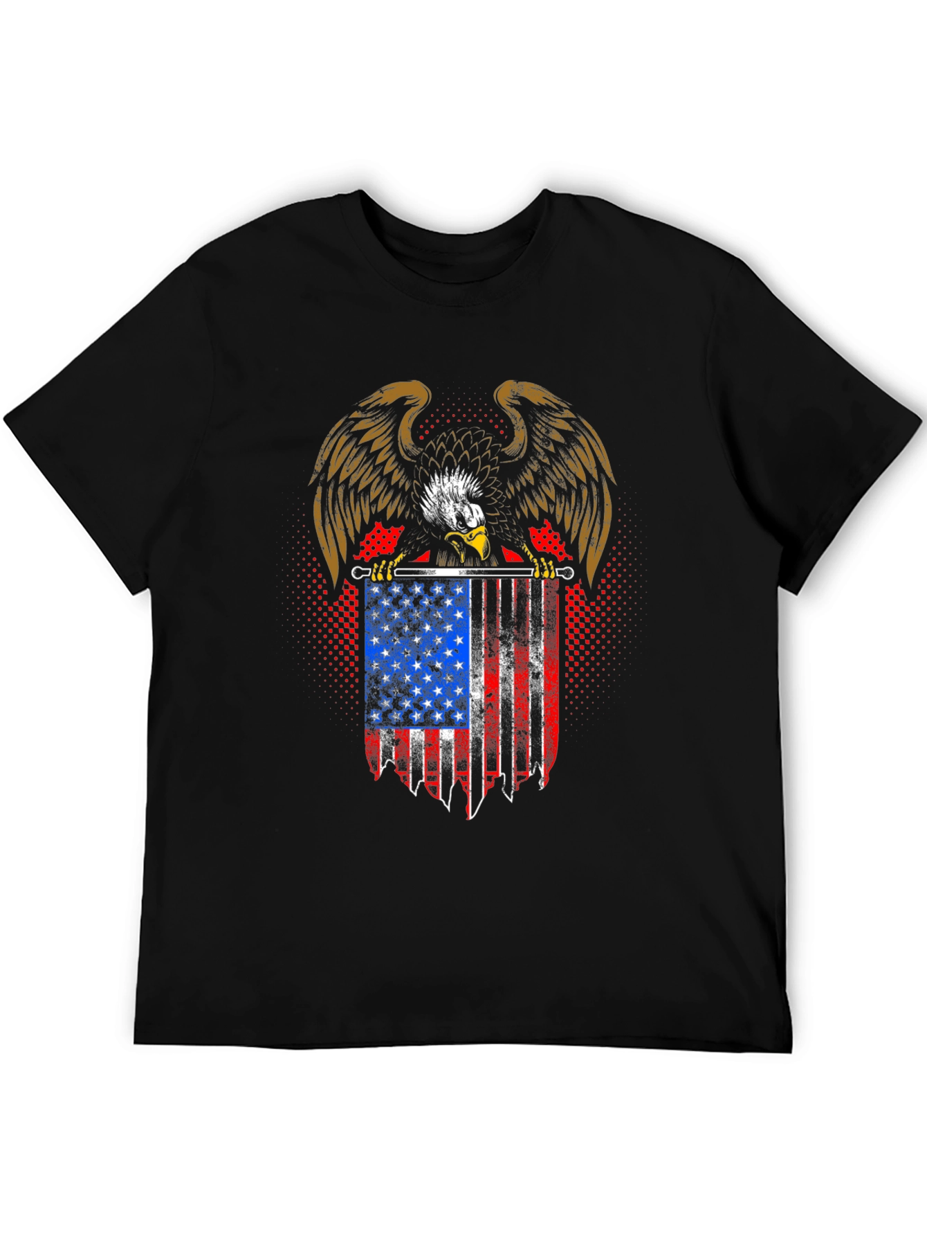 American Eagle USA Flag T-Shirt Patriotic