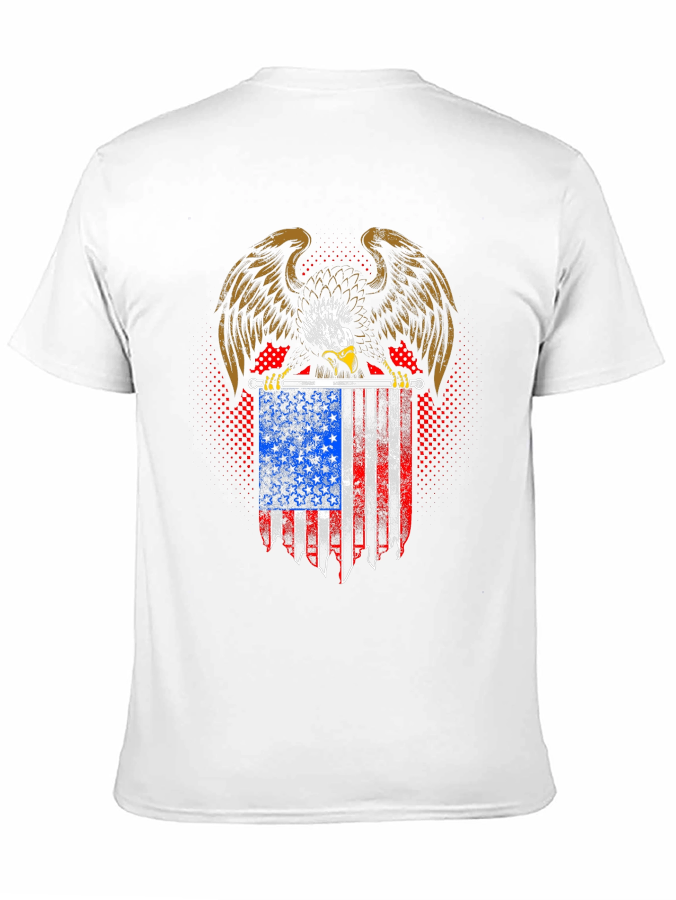 American Eagle USA Flag T-Shirt Patriotic