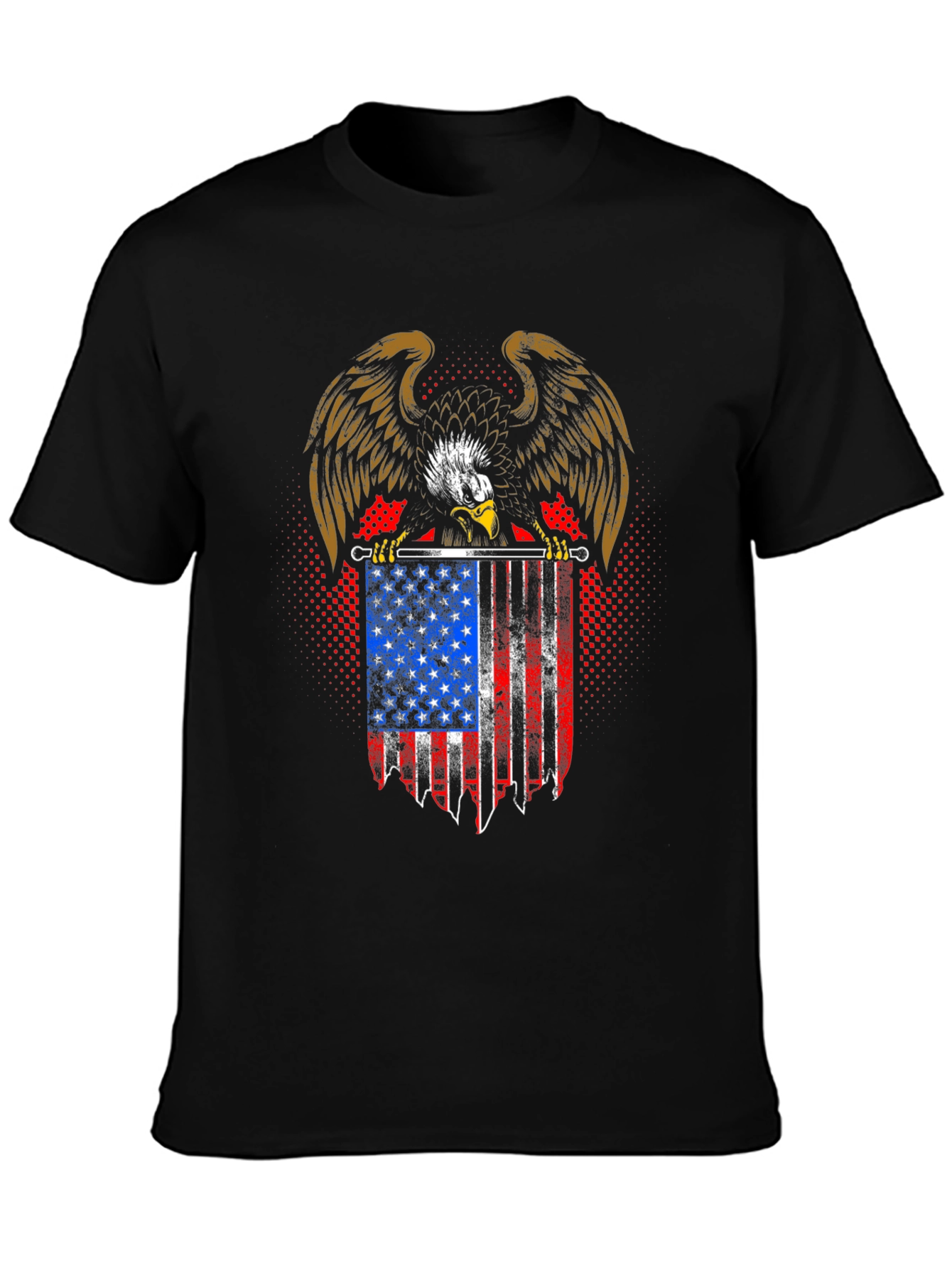 American Eagle USA Flag T-Shirt Patriotic