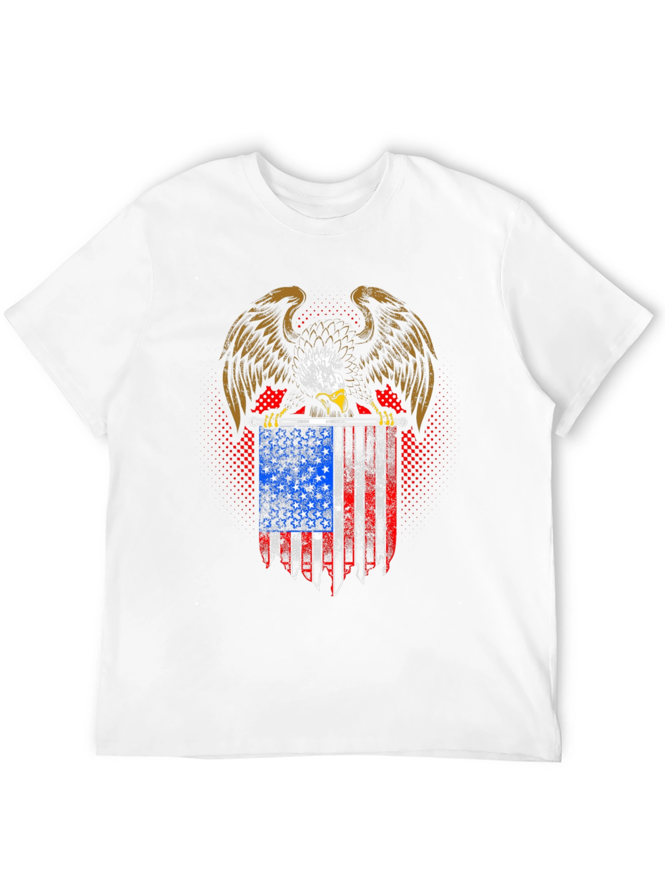 American Eagle USA Flag T-Shirt Patriotic