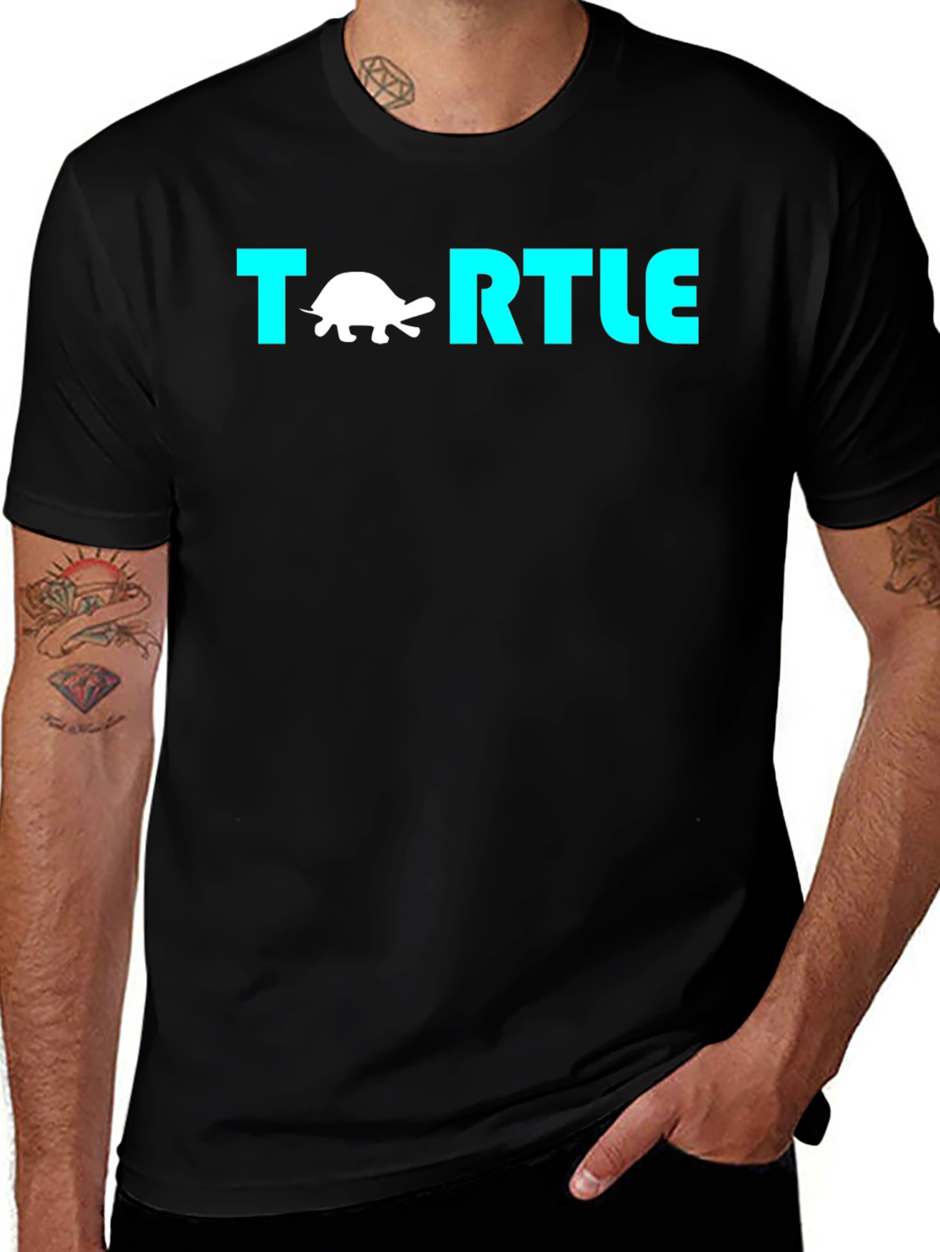 Turtle Graphic Print T-Shirt
