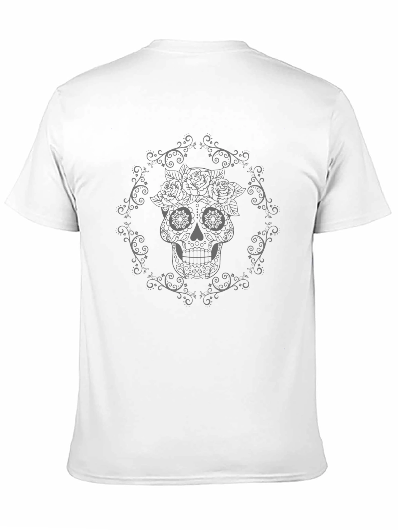 Day of the Dead Skull Graphic T-Shirt
