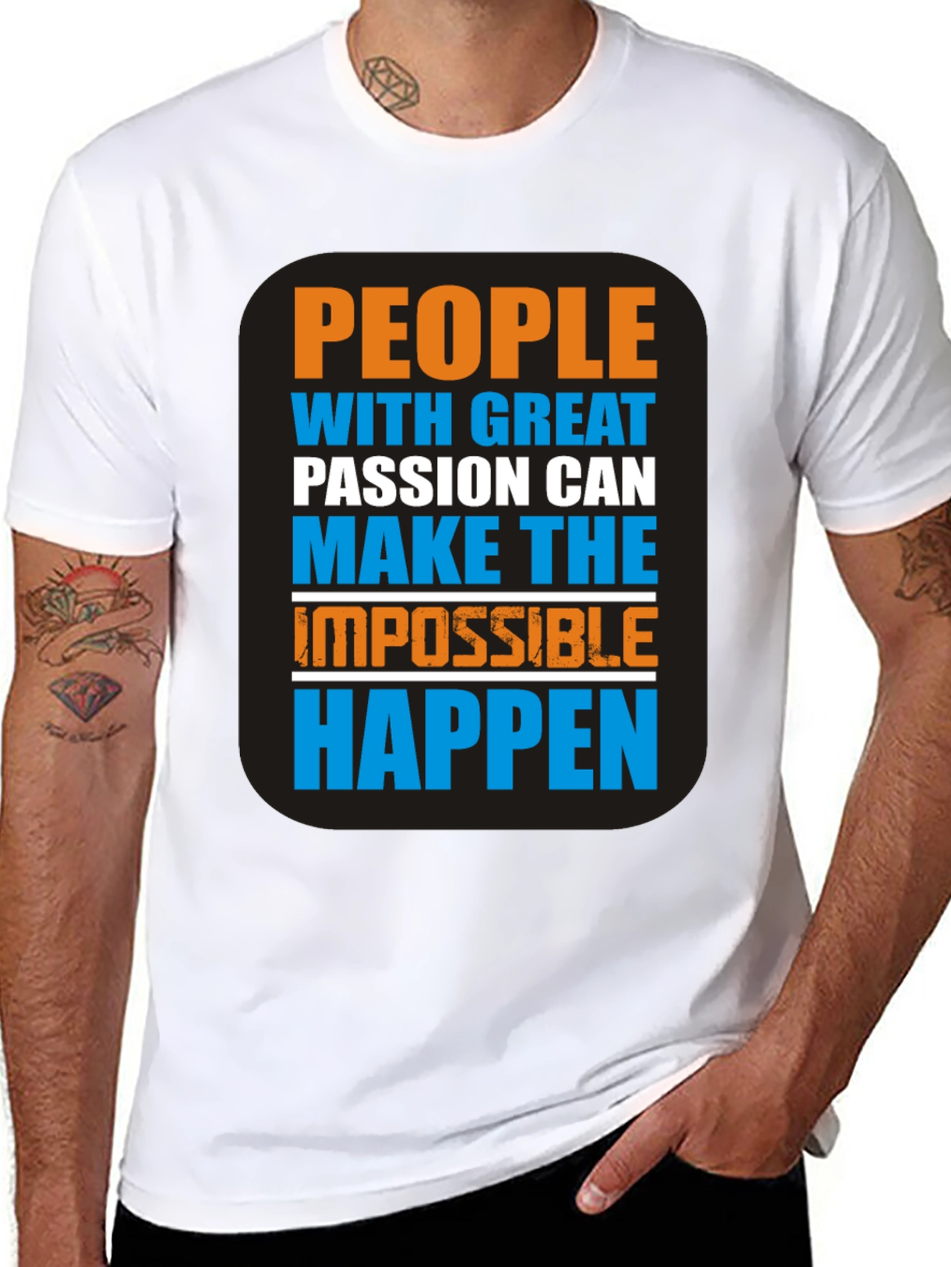Motivational Graphic T-Shirt - Passion Makes It Happen!