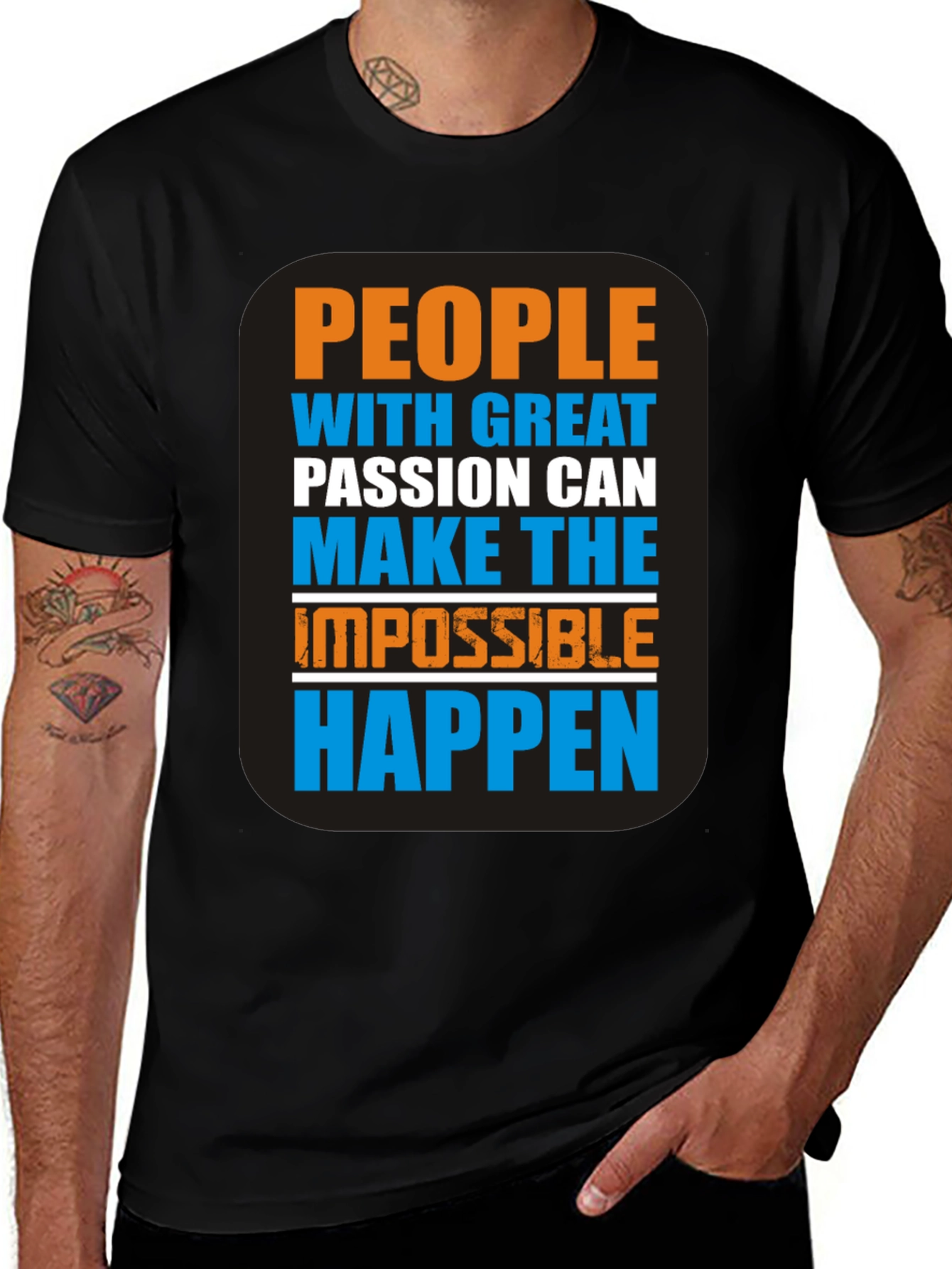 Motivational Graphic T-Shirt - Passion Makes It Happen!