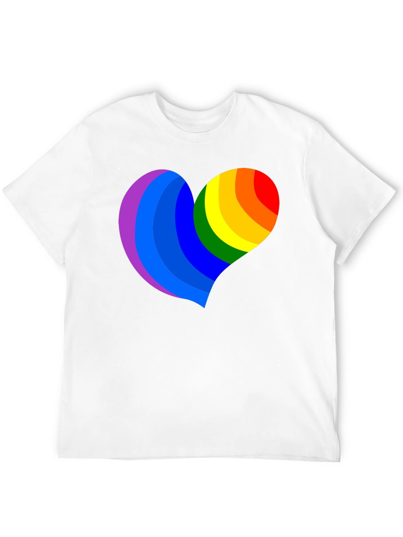 Pride Heart Graphic Black T-Shirt