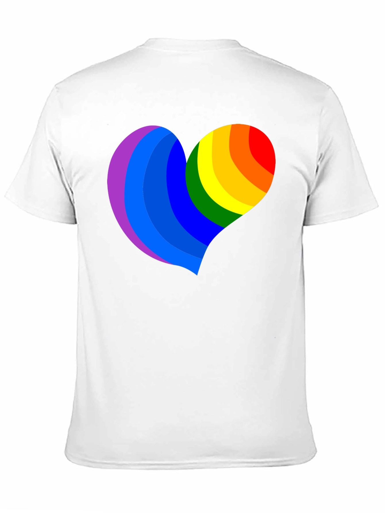Pride Heart Graphic Black T-Shirt