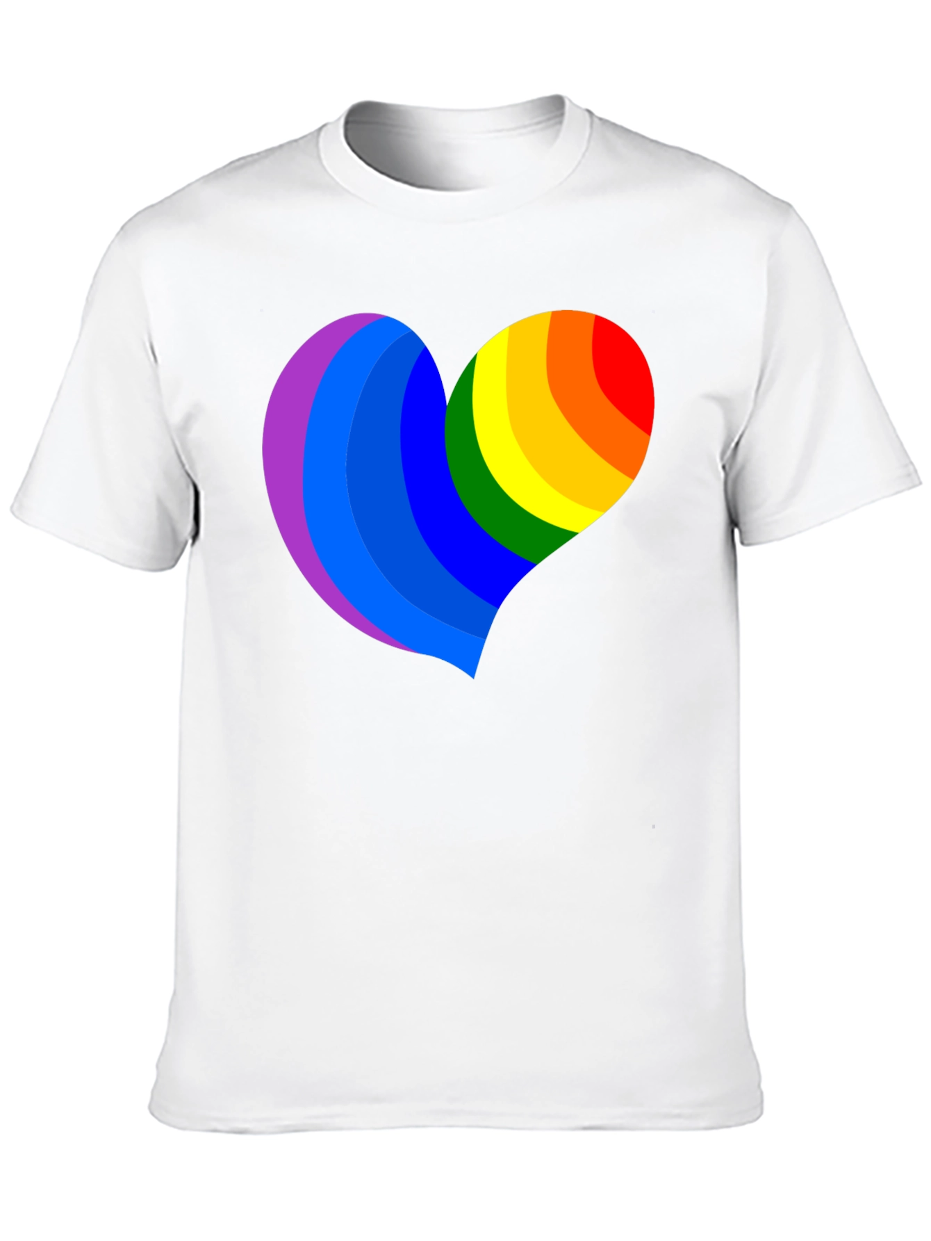Pride Heart Graphic Black T-Shirt