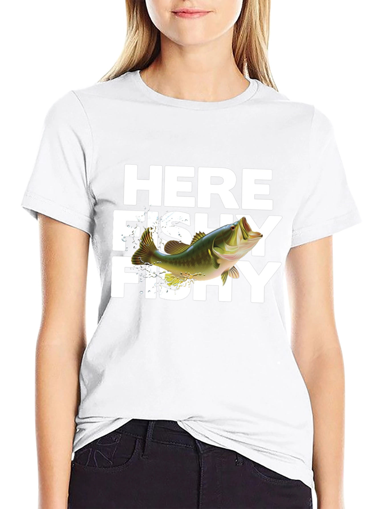 Here Fishy Fishy Graphic T-Shirt