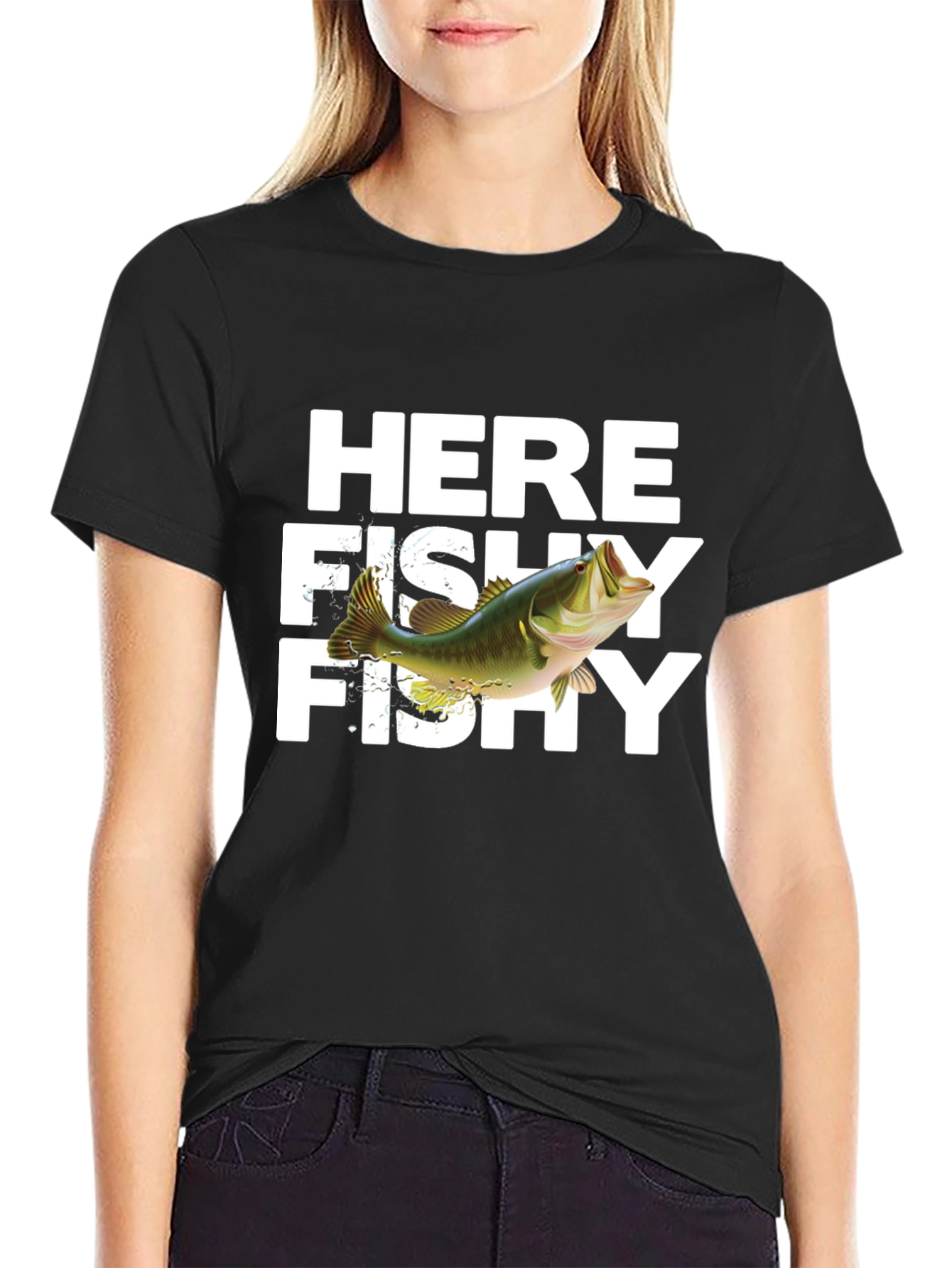 Here Fishy Fishy Graphic T-Shirt