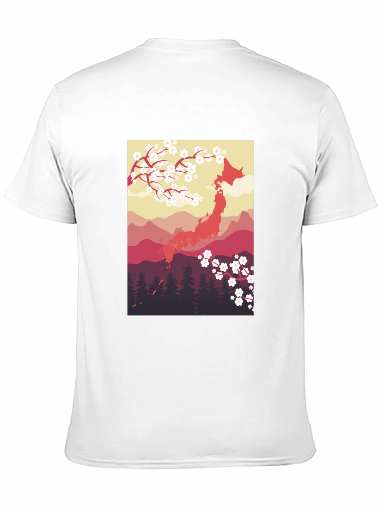 Japan Cherry Blossom T-Shirt - Unique Design