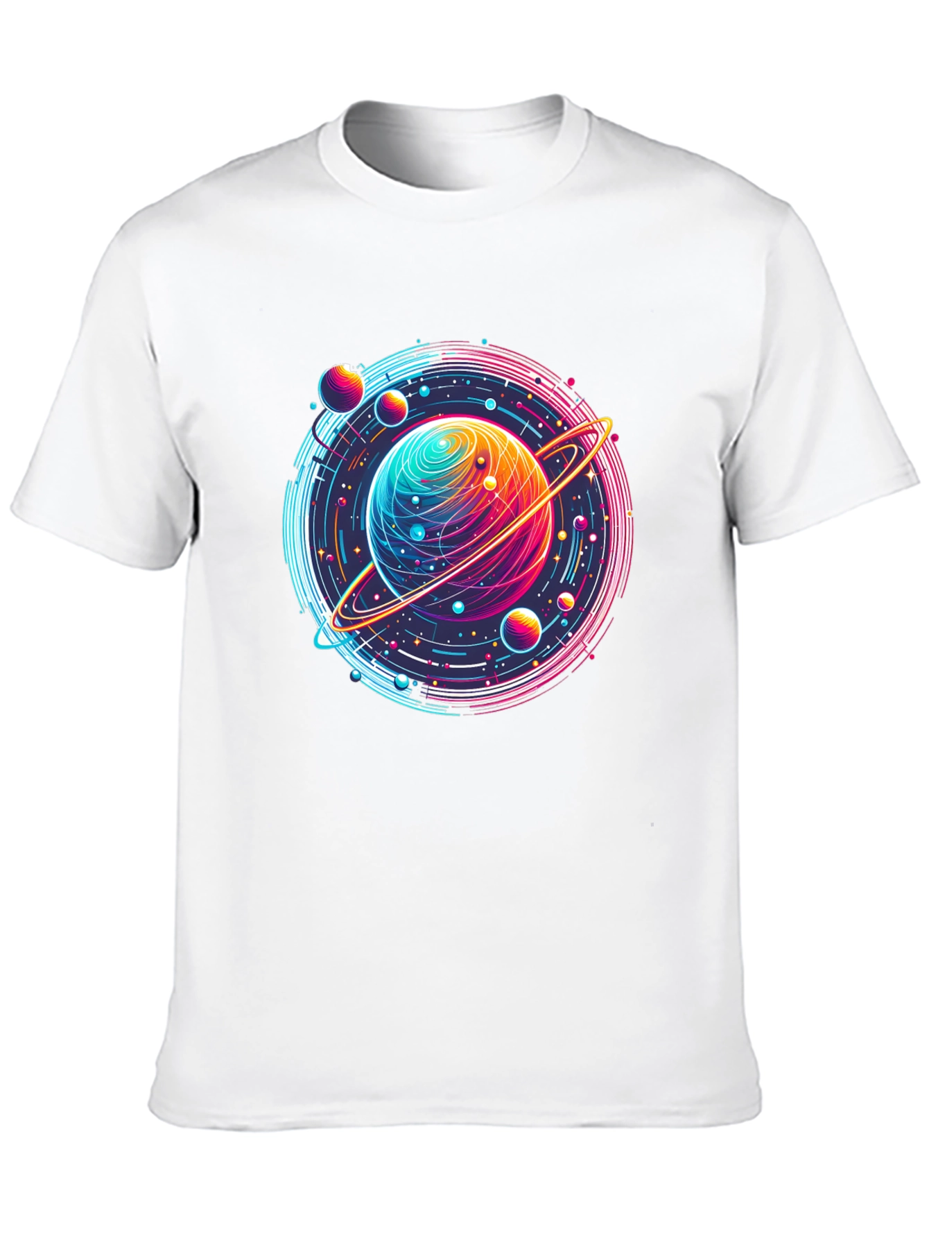Neon Planet T-Shirt - Space Graphic Tee