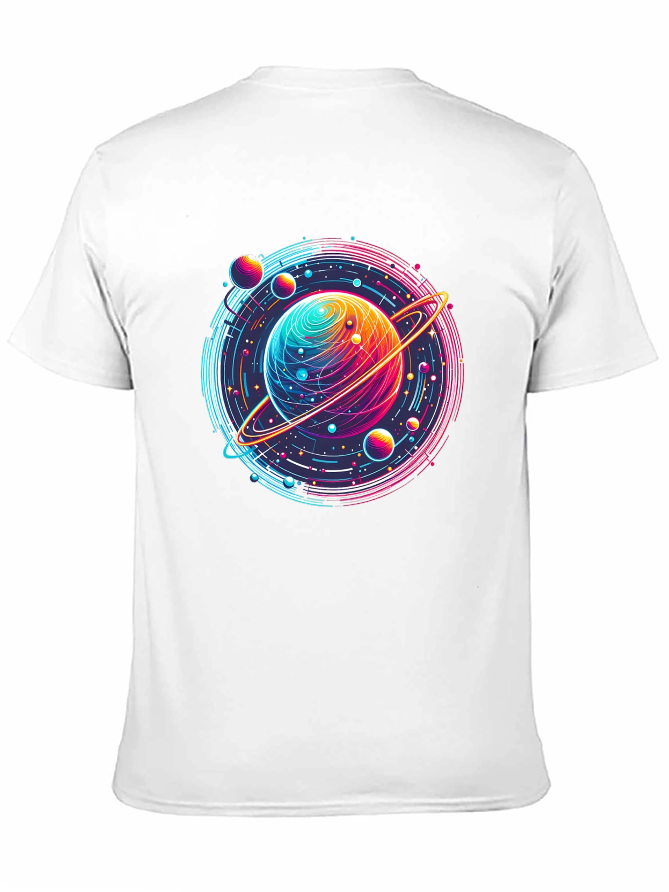 Neon Planet T-Shirt - Space Graphic Tee