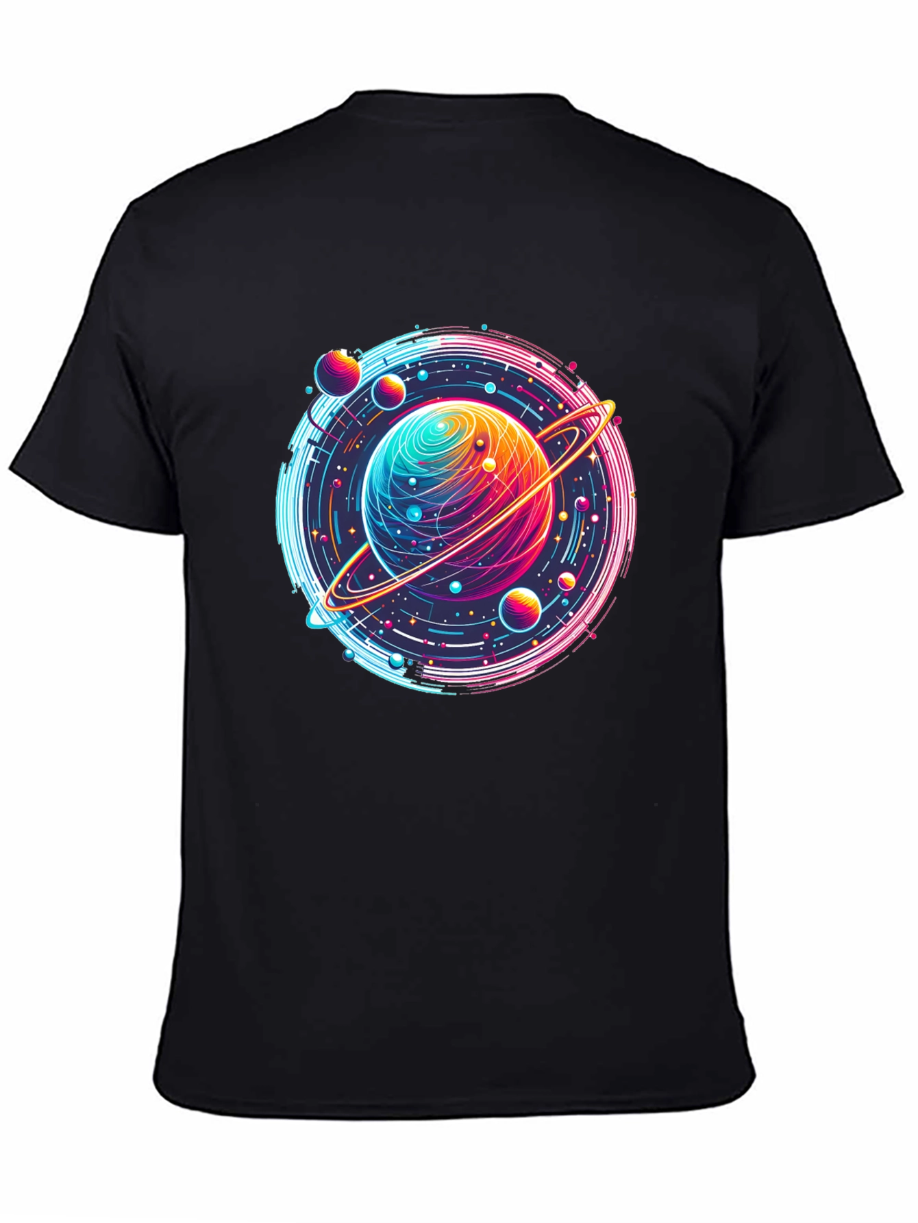 Neon Planet T-Shirt - Space Graphic Tee