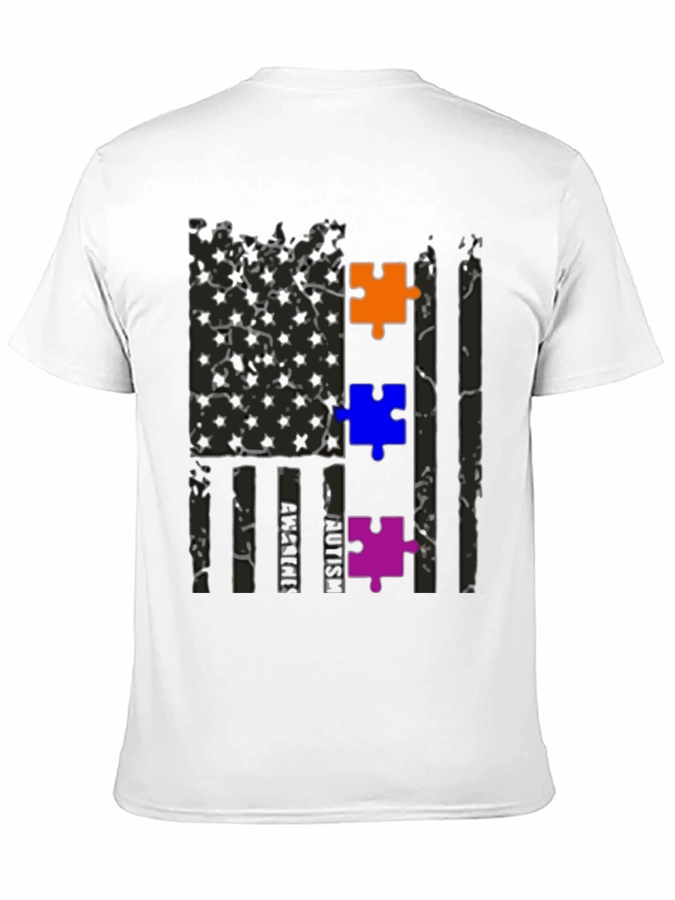 Autism Awareness Flag Graphic Tee