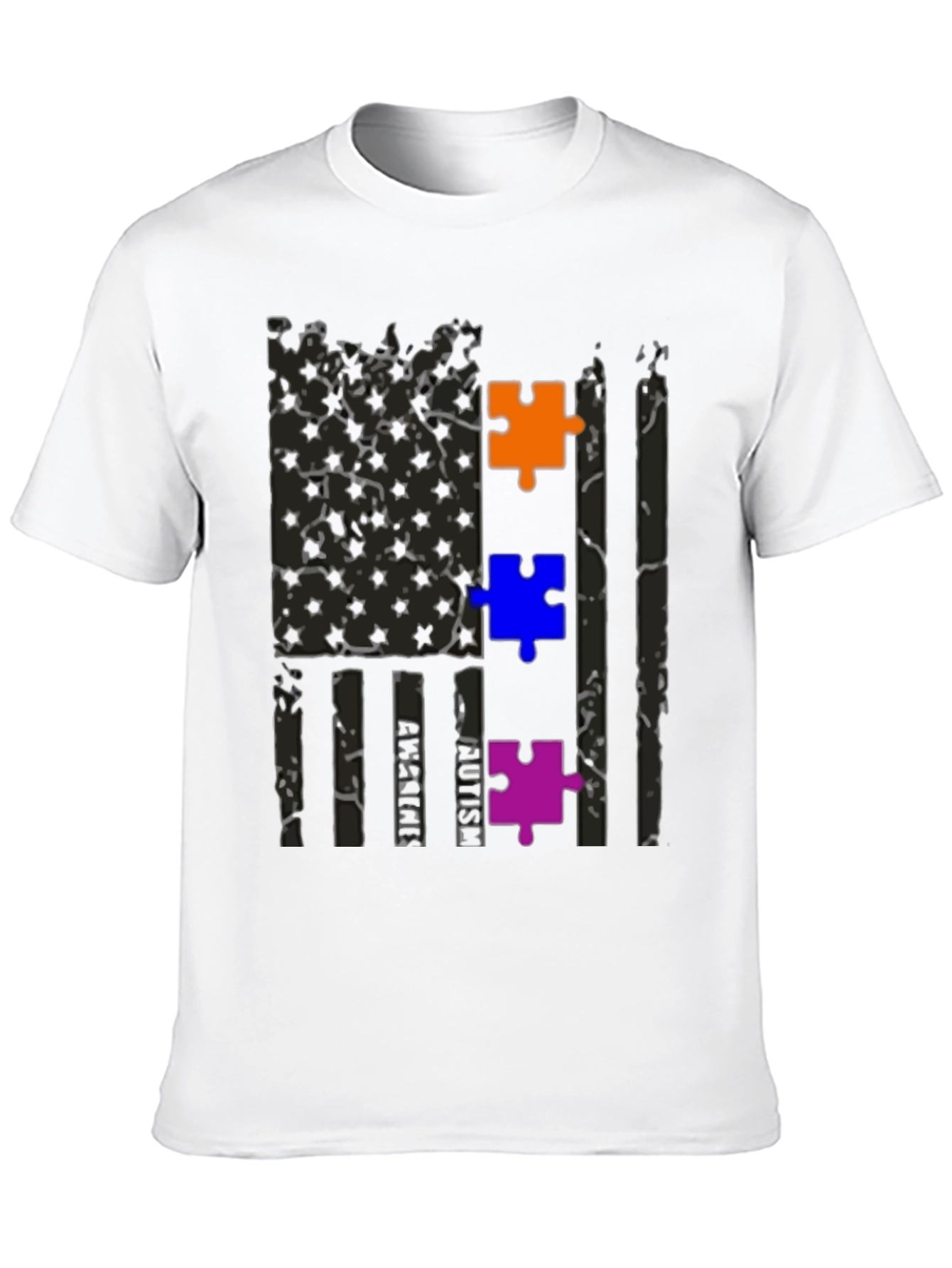 Autism Awareness Flag Graphic Tee