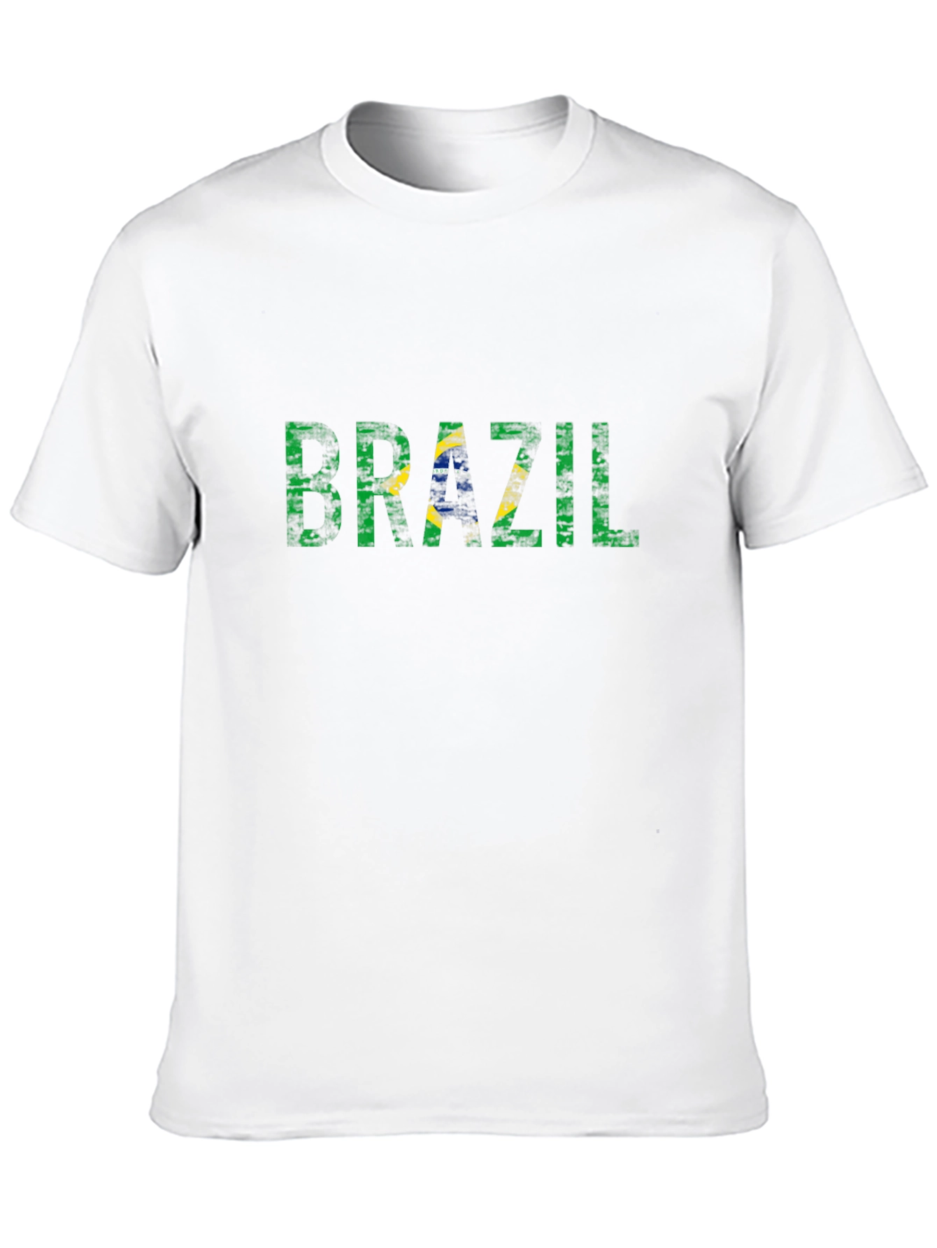 Brazil Flag Graphic Tee - Black T-Shirt