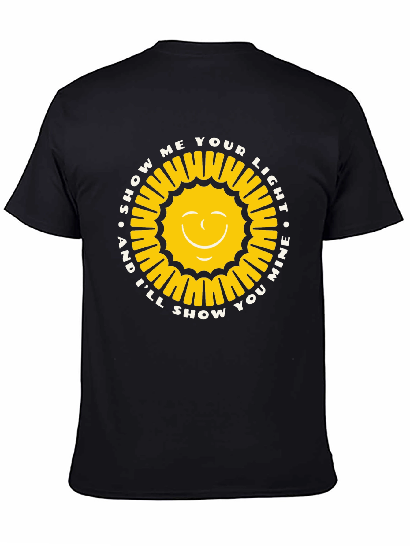 Show Me Your Light Graphic Tee - Black