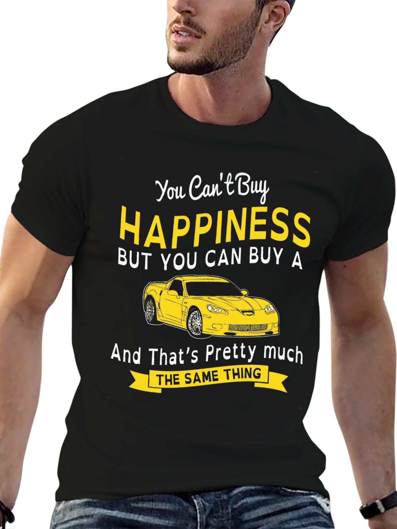 Happiness Car Graphic T-Shirt