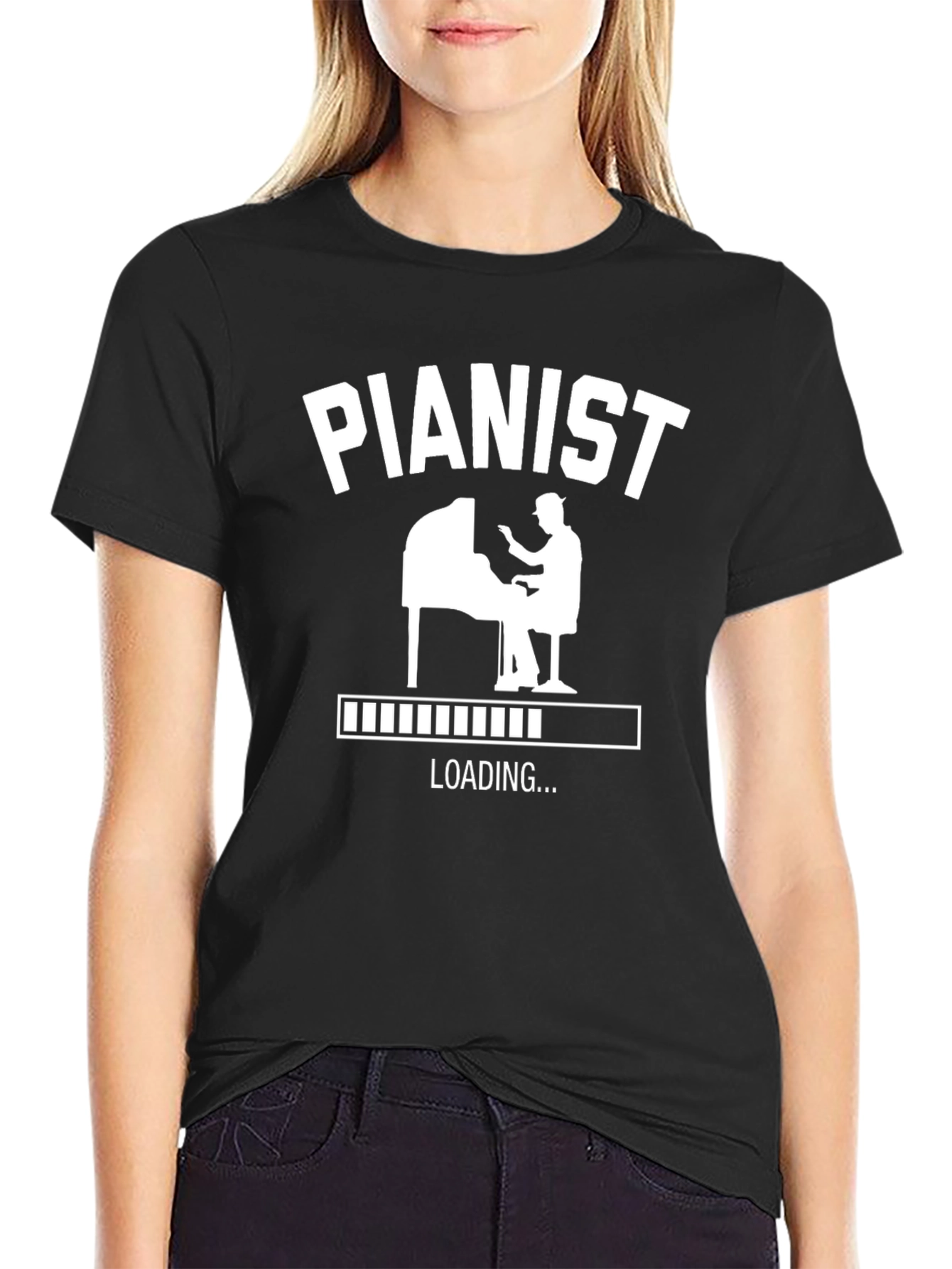 Pianist Loading Funny Musician T-Shirt