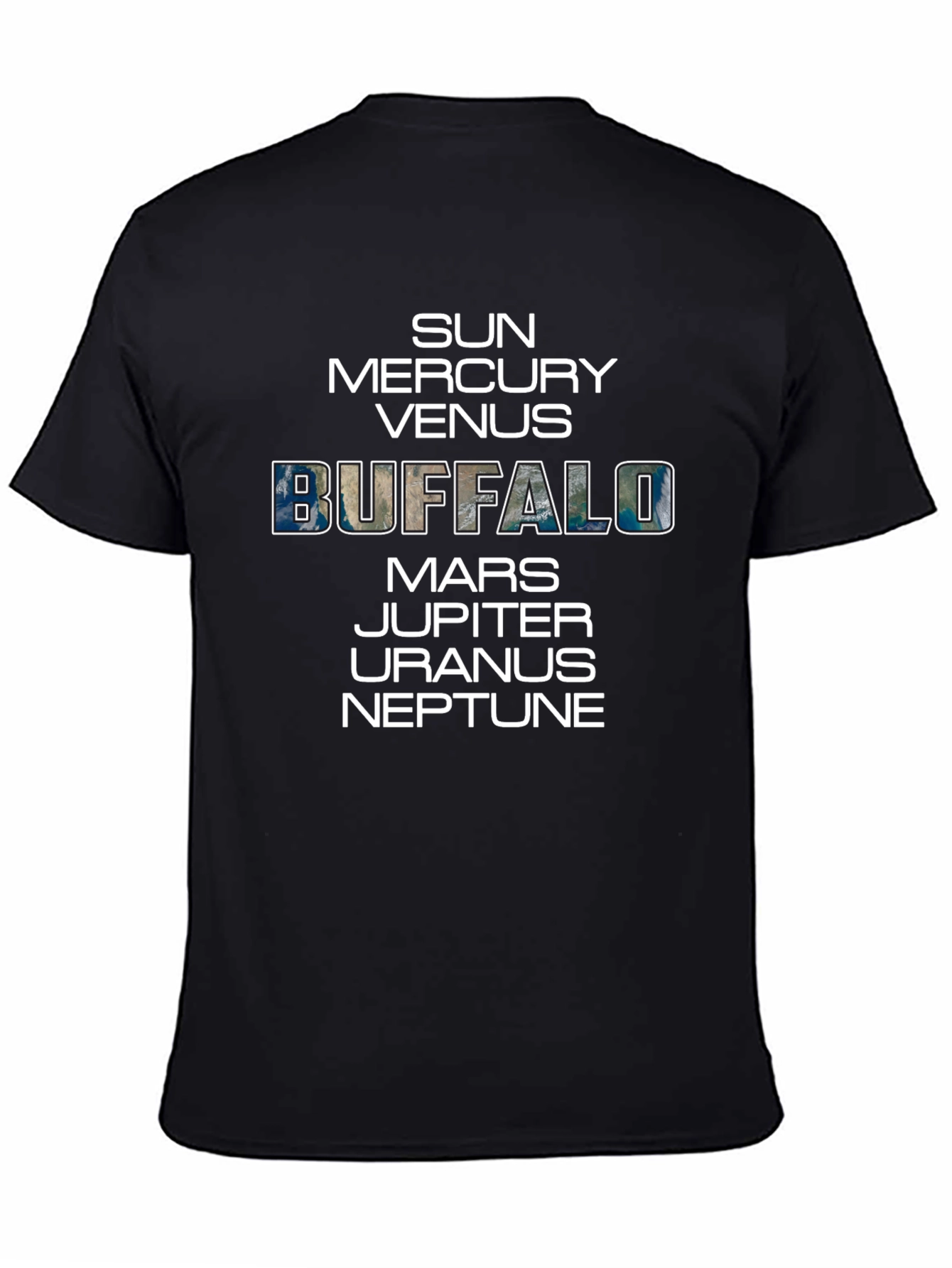 Buffalo Solar System Planets Graphic T-Shirt