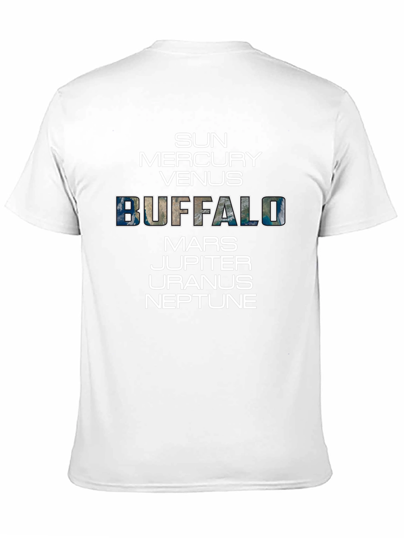 Buffalo Solar System Planets Graphic T-Shirt