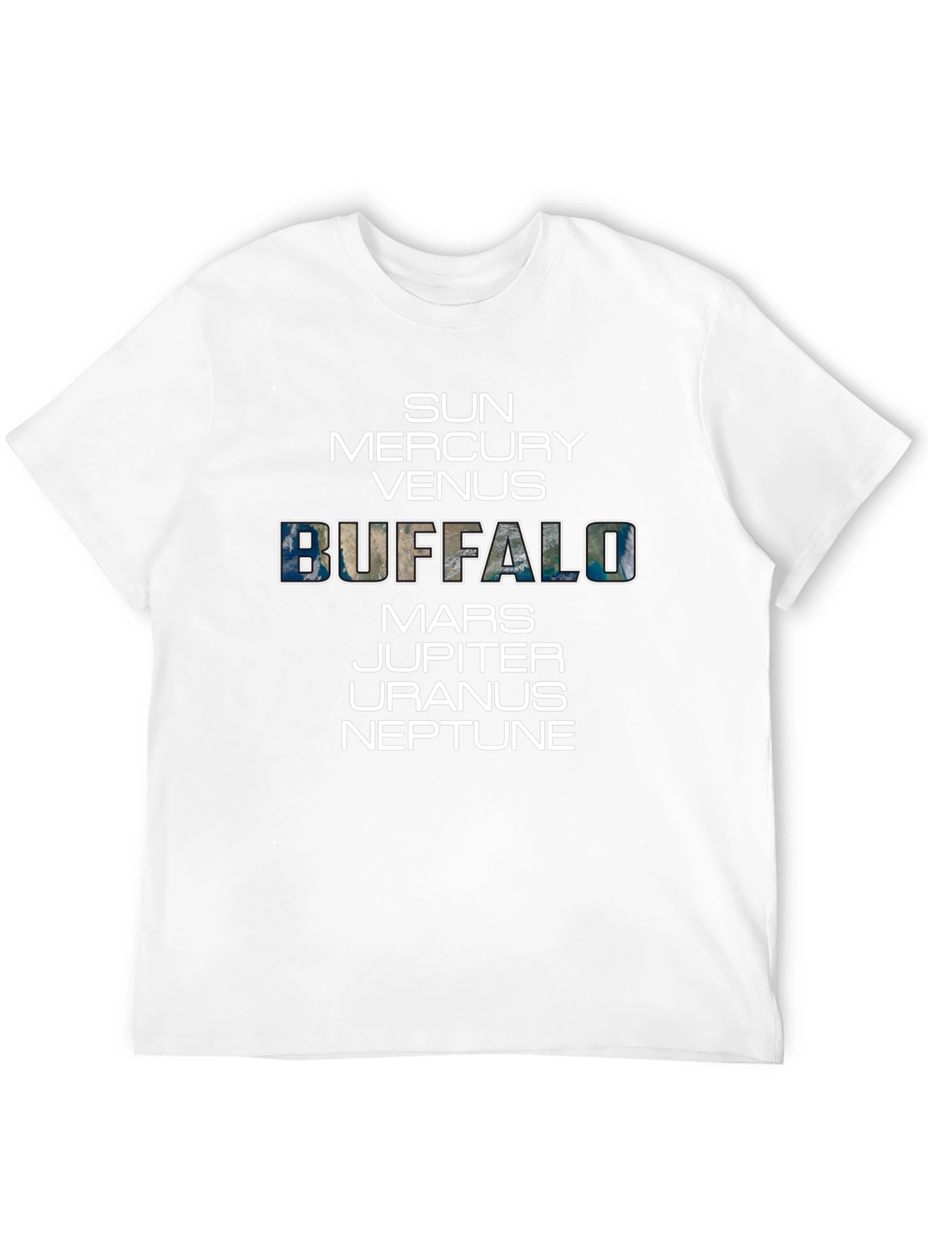 Buffalo Solar System Planets Graphic T-Shirt