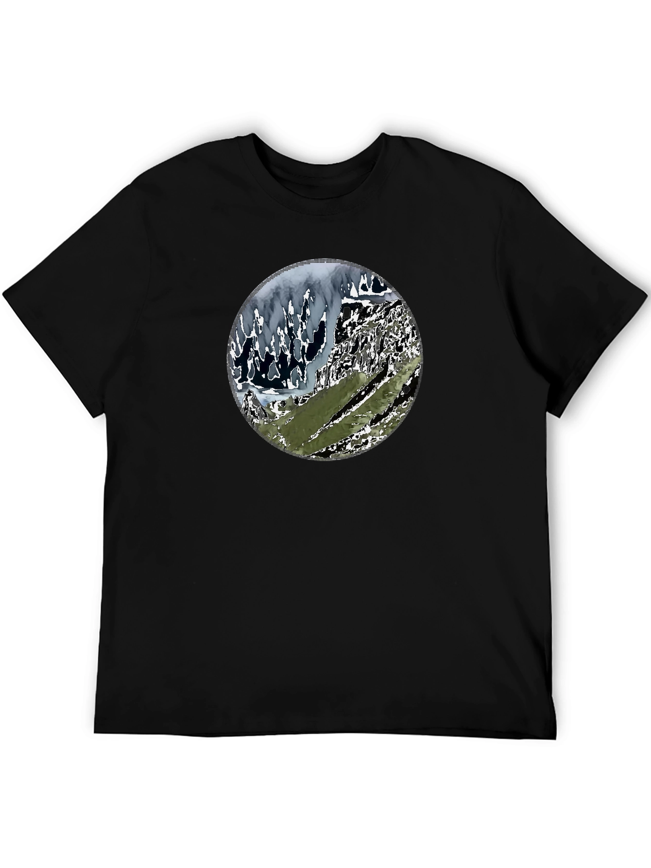 Mountainscape Graphic Tee - Black