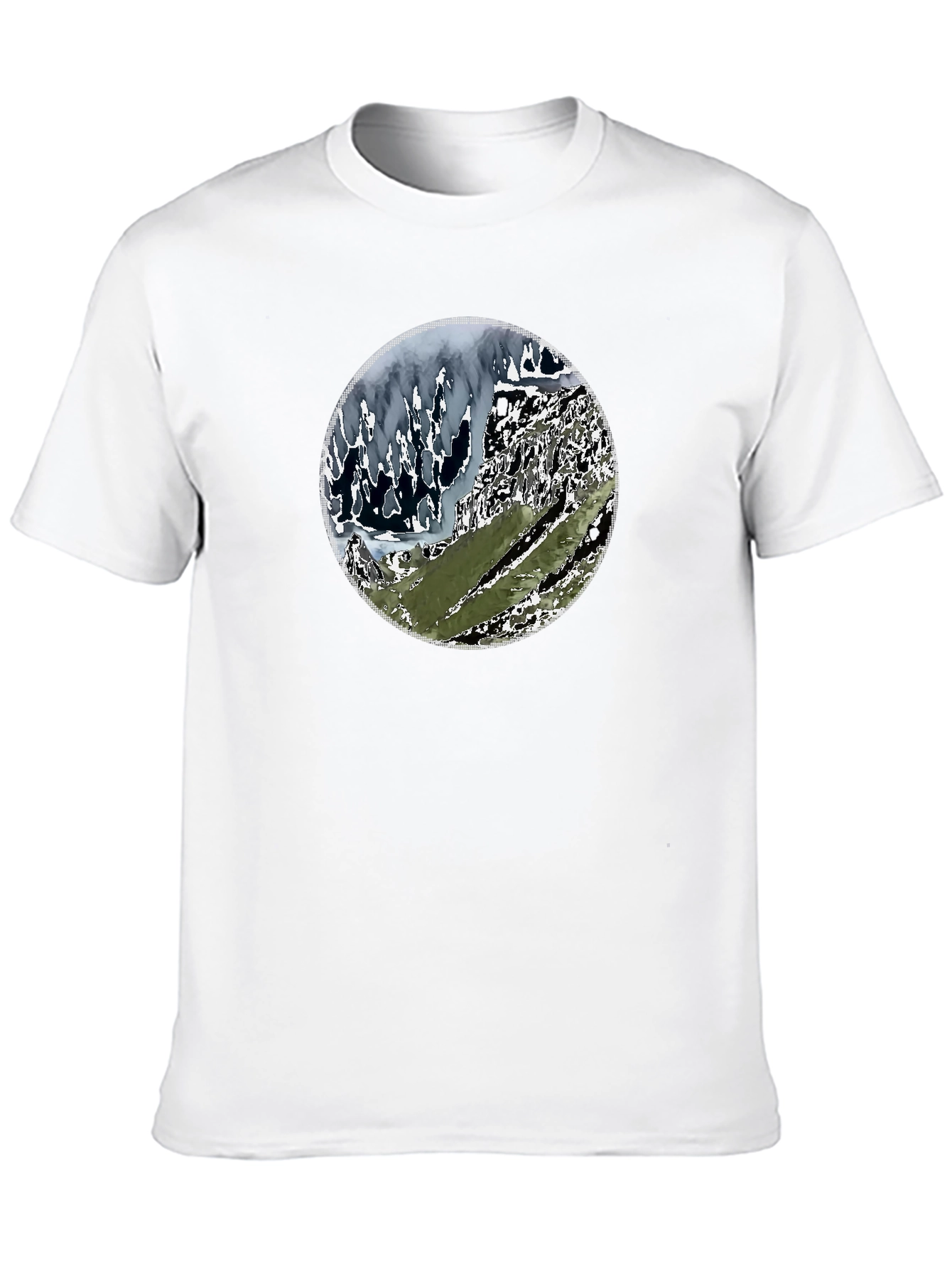Mountainscape Graphic Tee - Black
