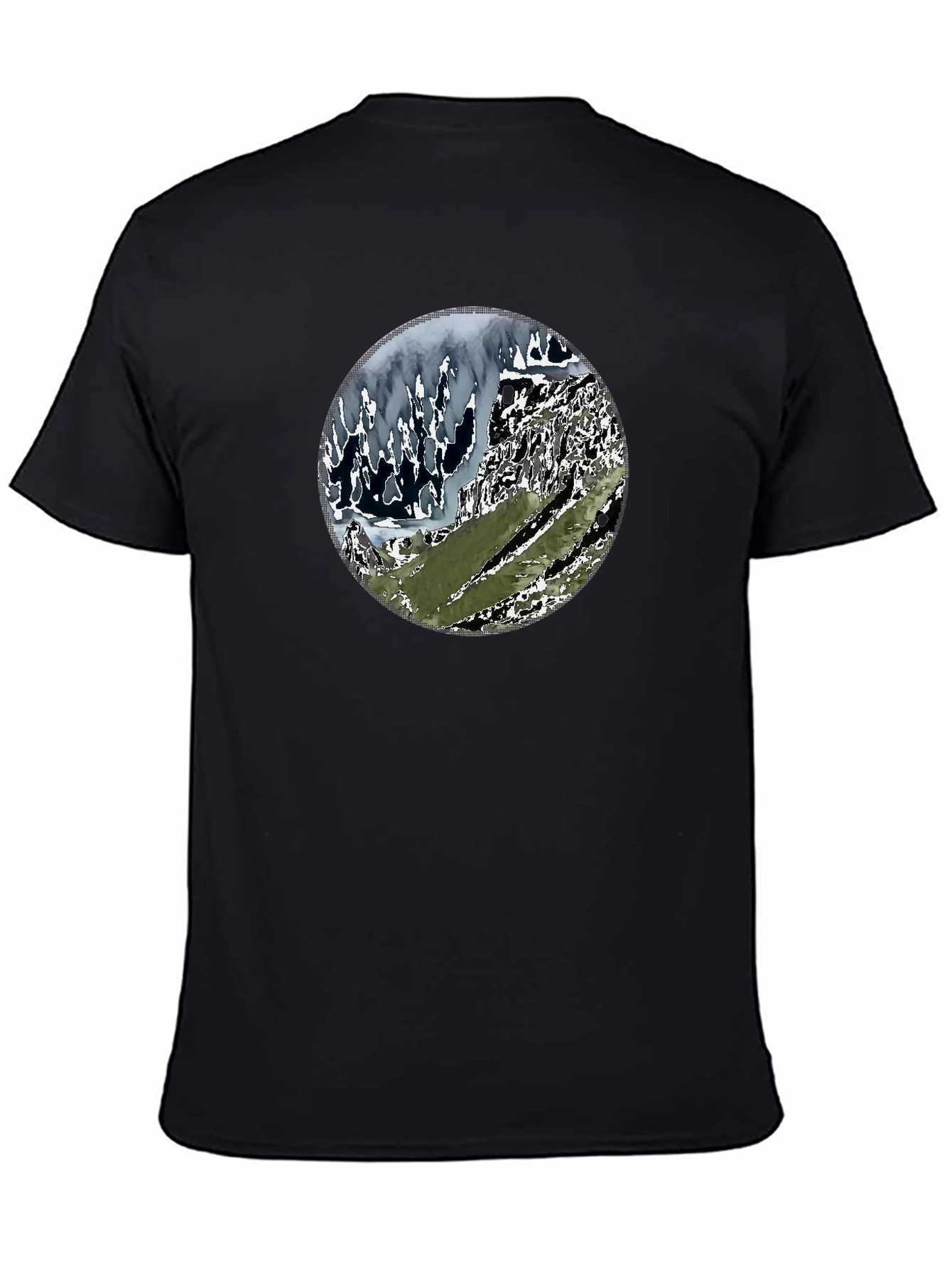 Mountainscape Graphic Tee - Black