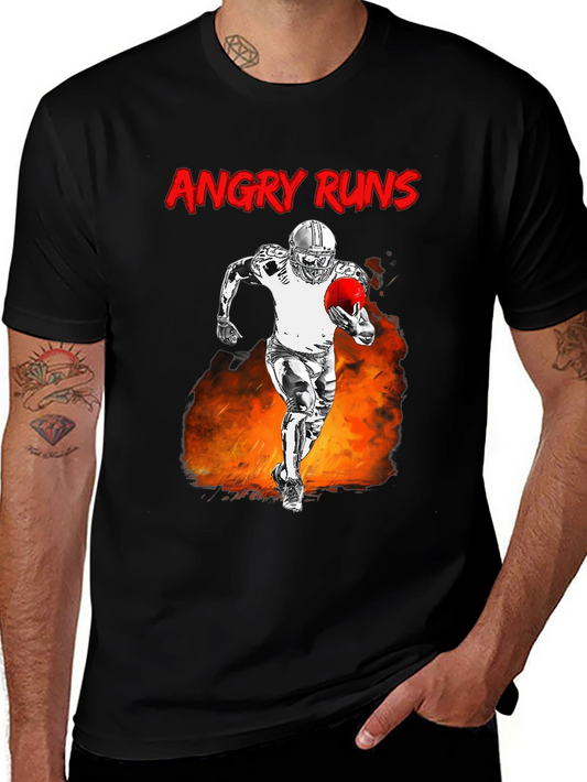 Angry Runs Football Graphic T-Shirt