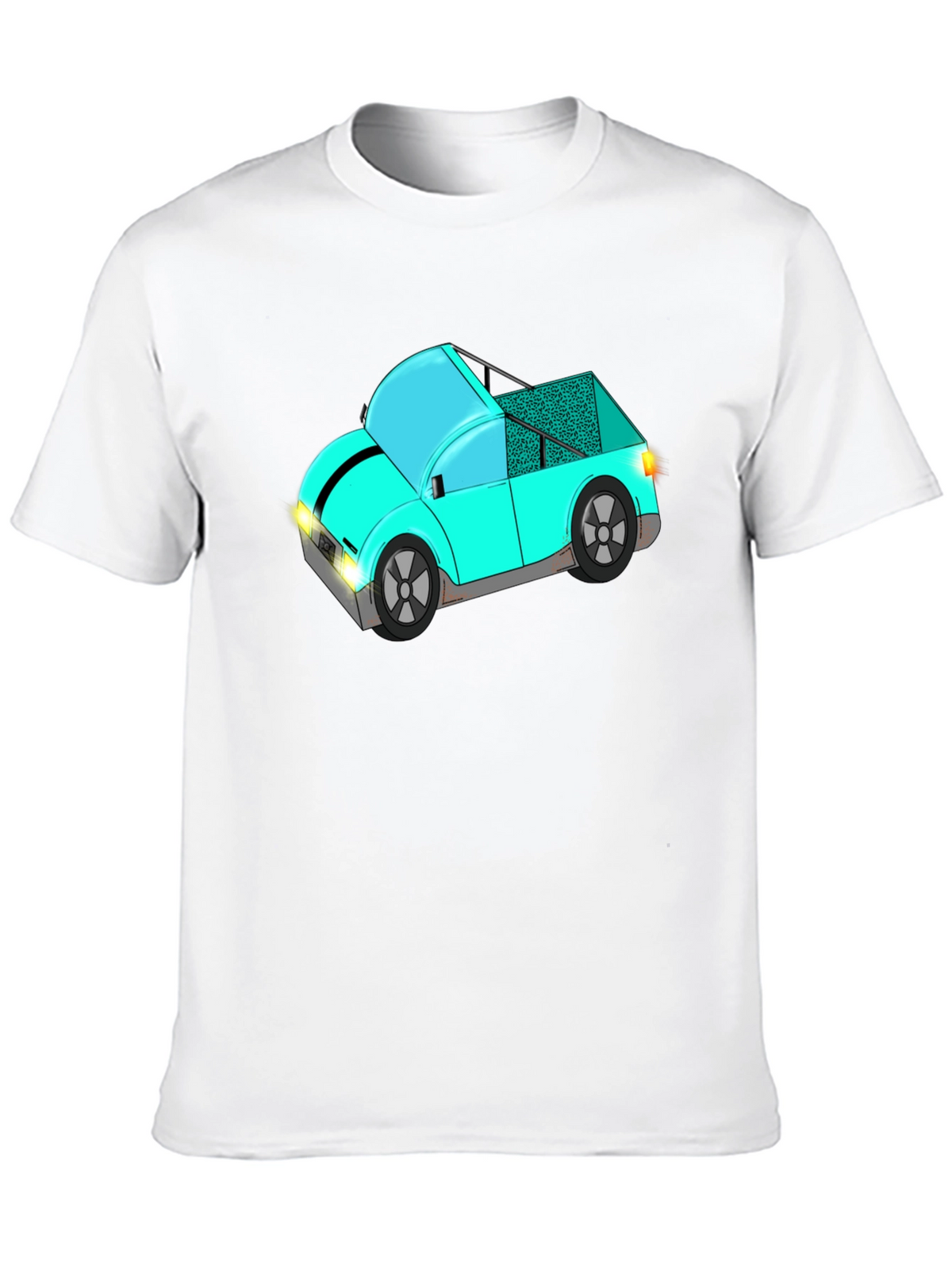 Funky Car Graphic Tee - Stylish Black T-Shirt