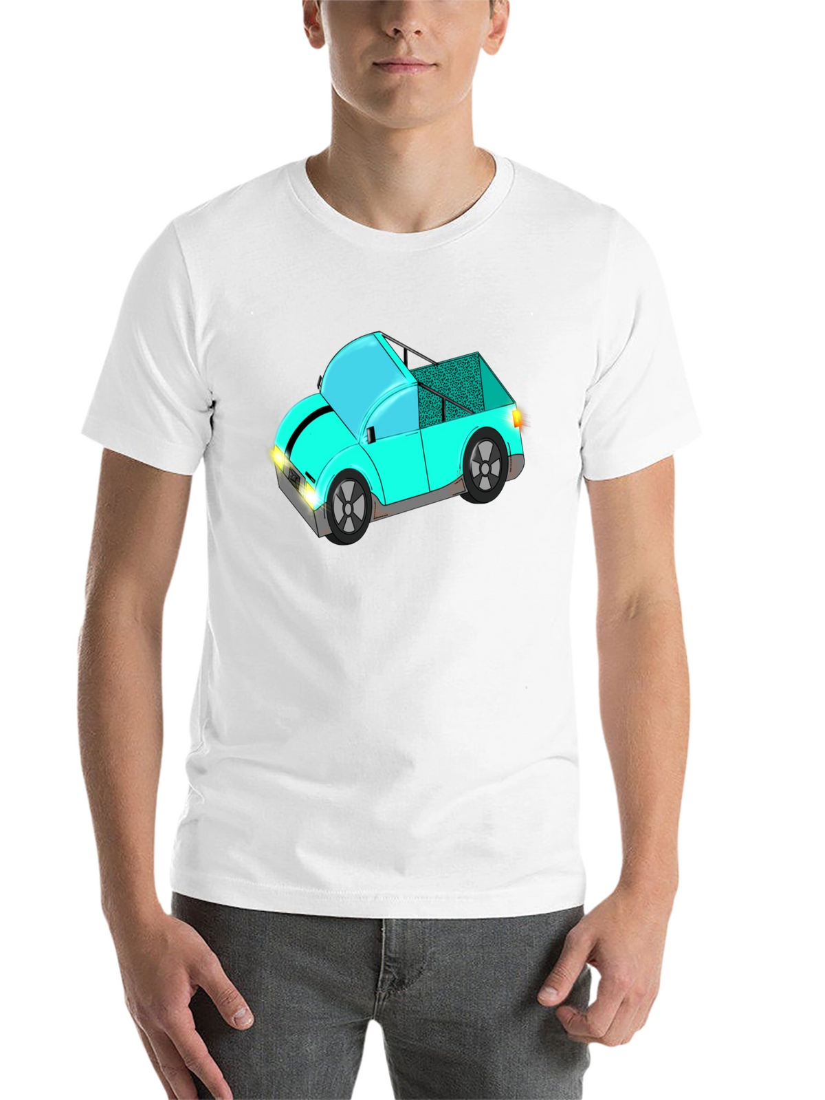 Funky Car Graphic Tee - Stylish Black T-Shirt
