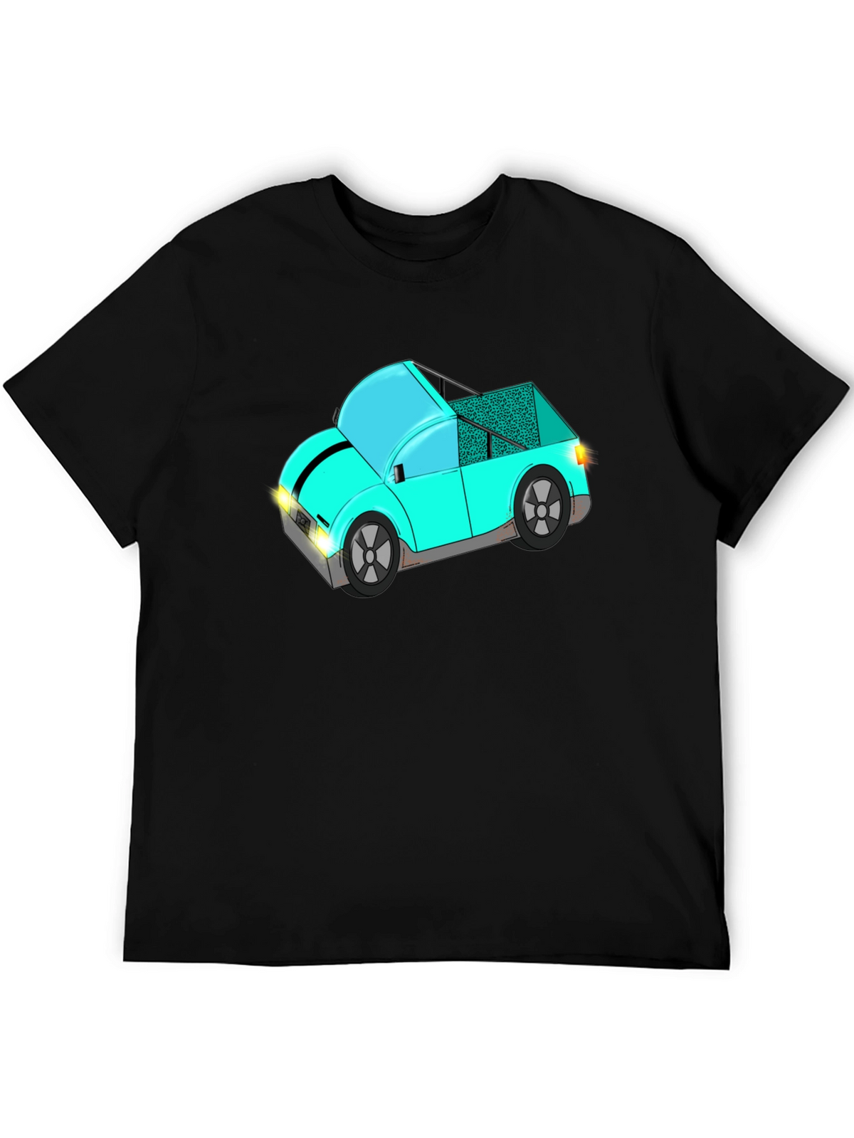 Funky Car Graphic Tee - Stylish Black T-Shirt