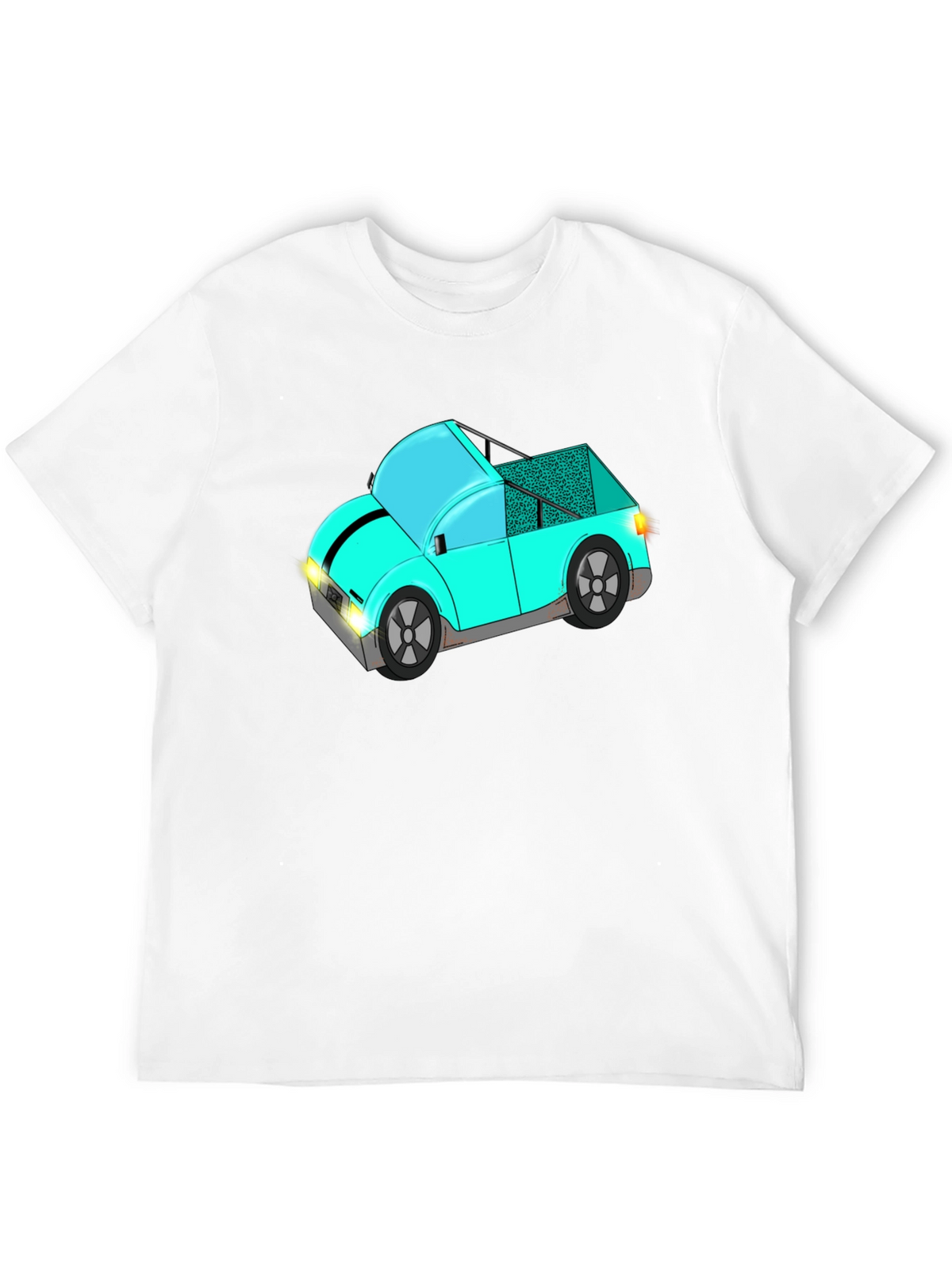 Funky Car Graphic Tee - Stylish Black T-Shirt