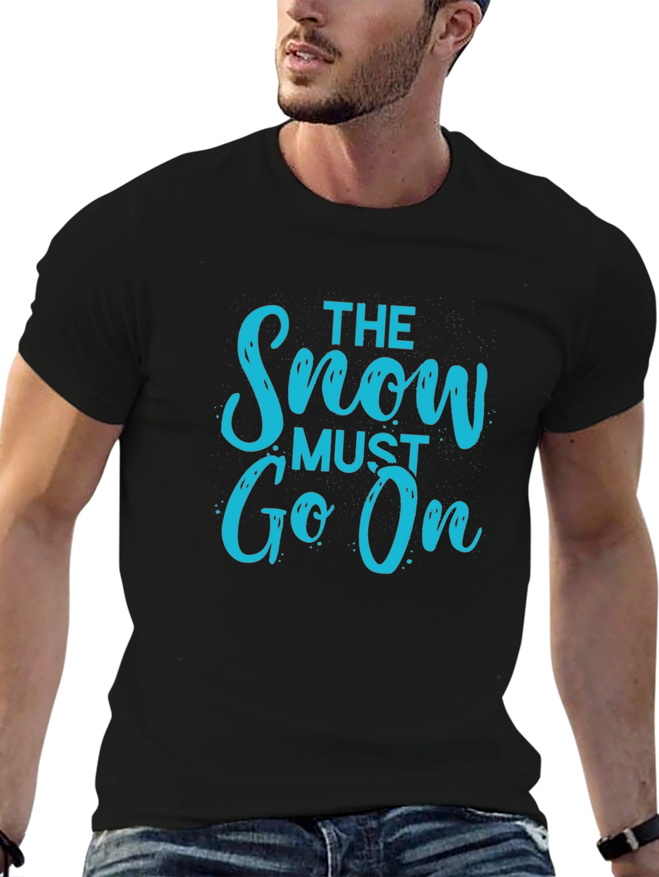 The Snow Must Go On Black T-Shirt