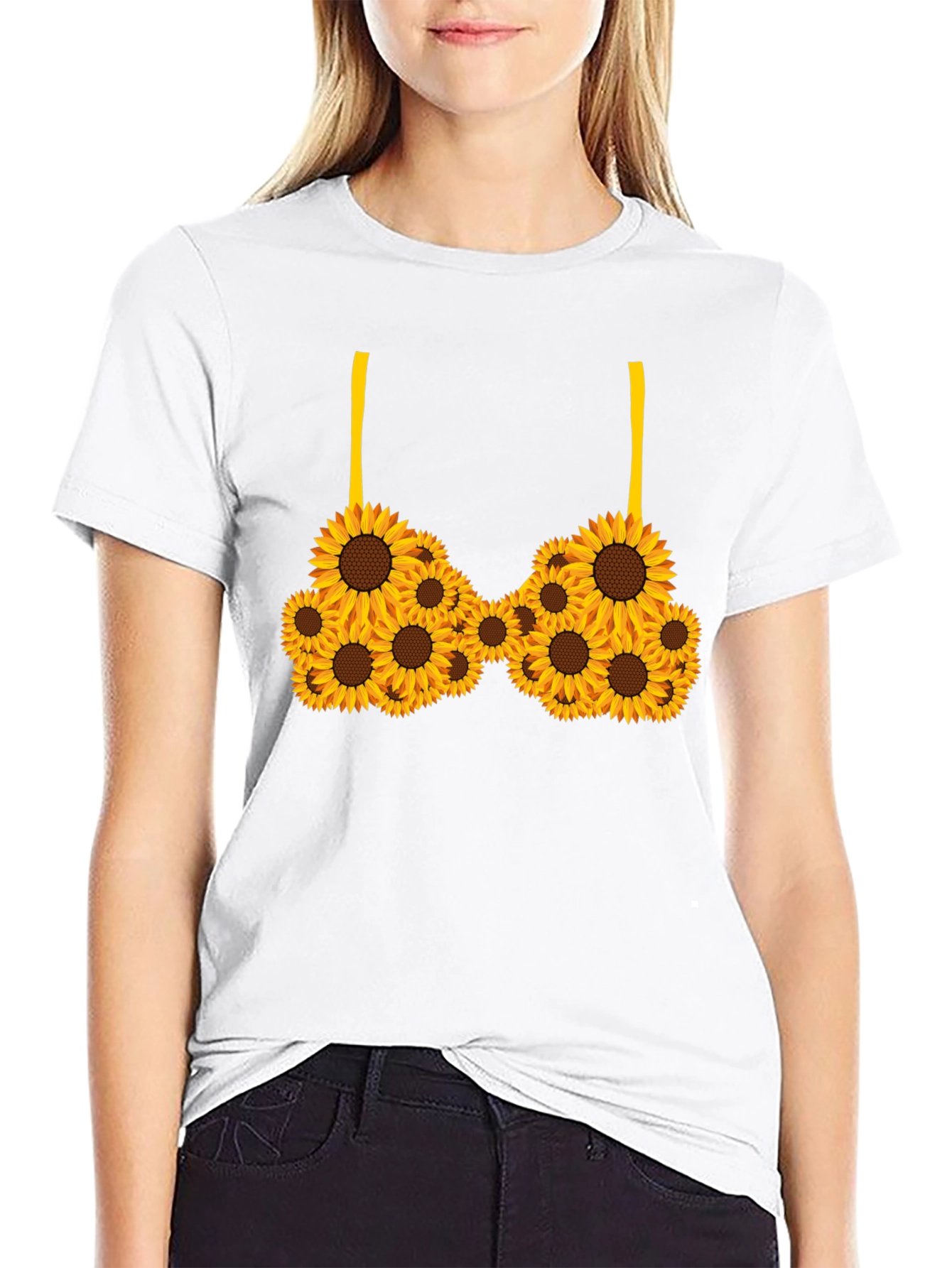 Sunflower Bra Black T-Shirt
