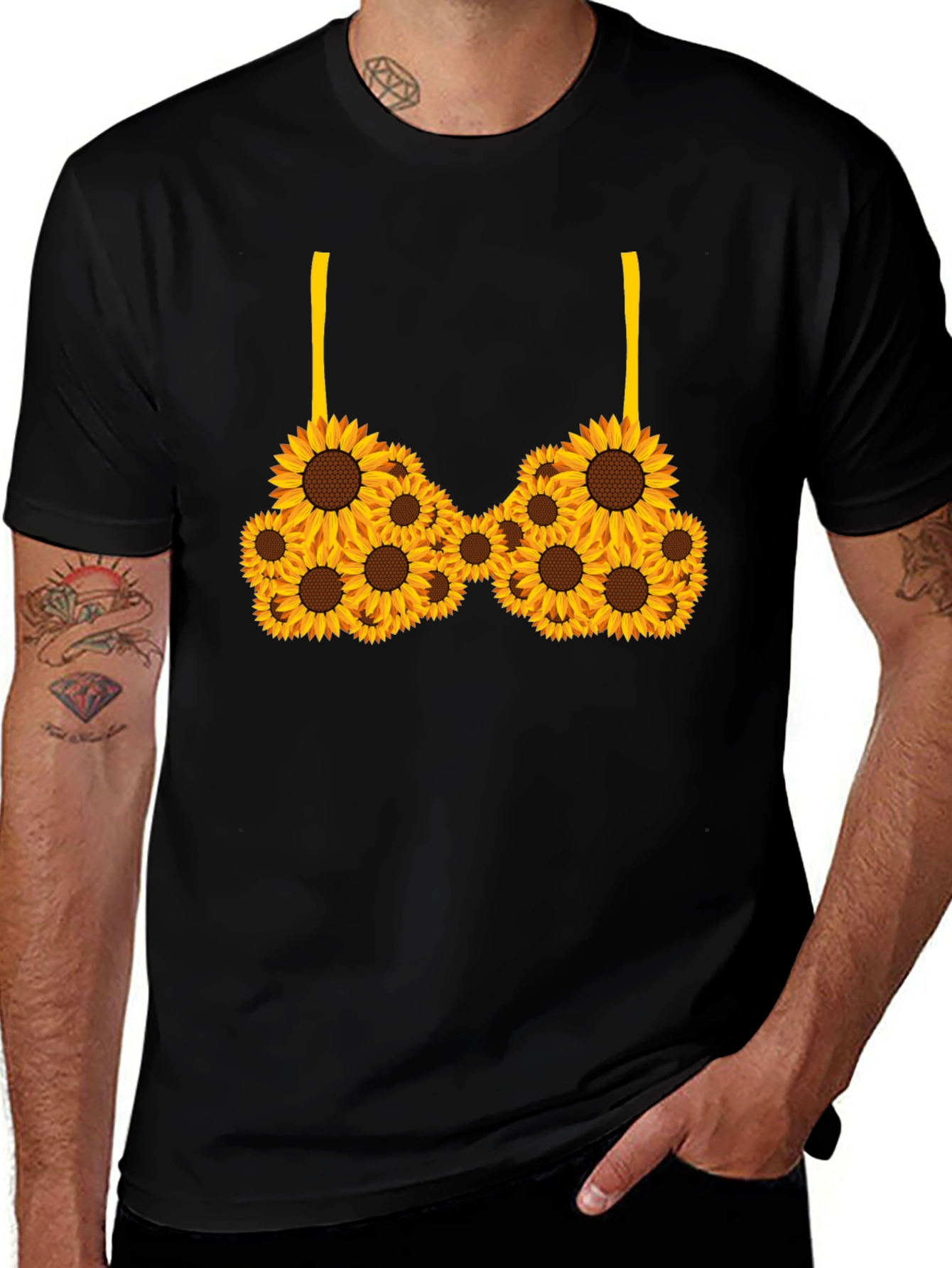 Sunflower Bra Black T-Shirt