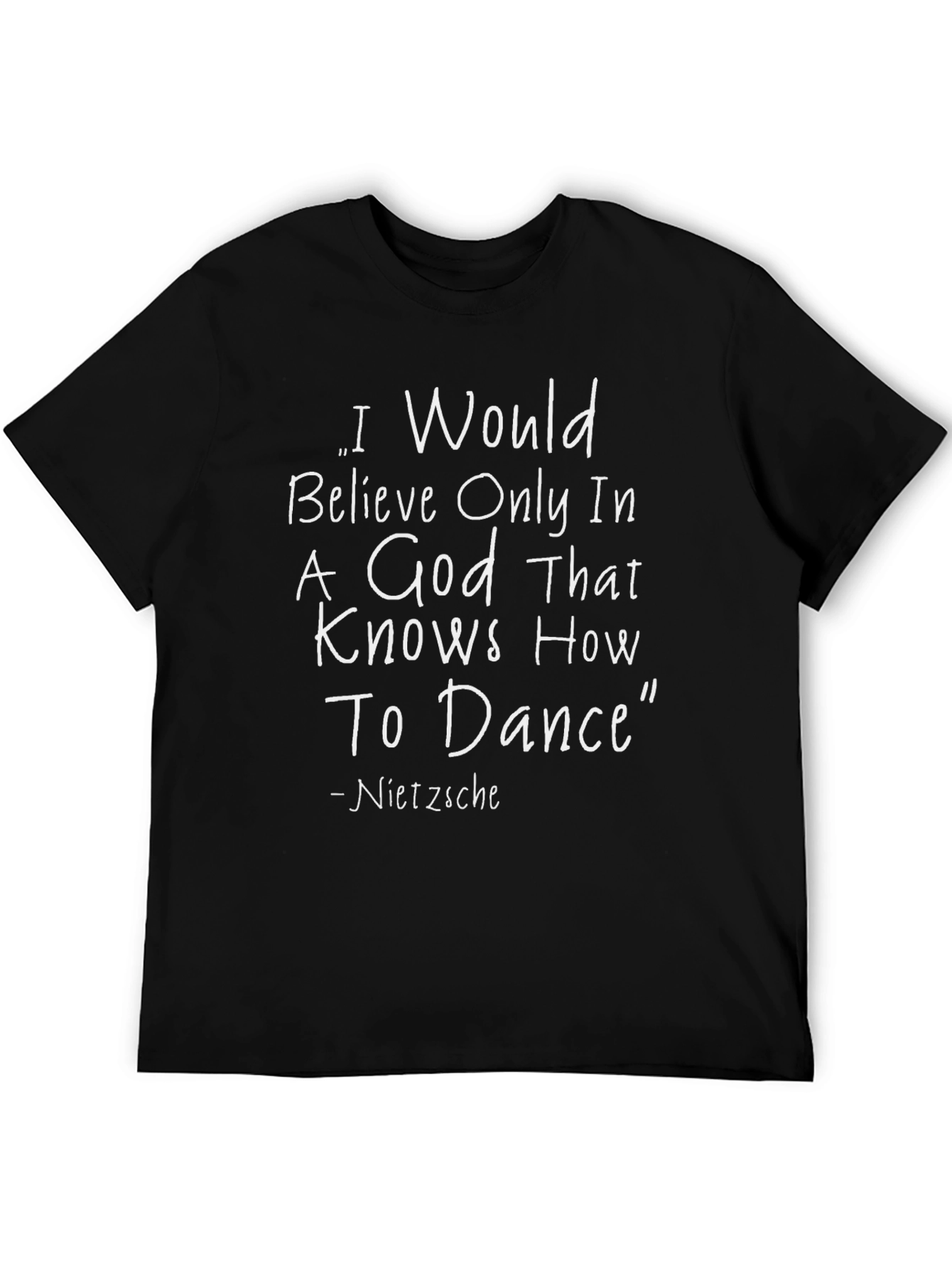 Nietzsche Quote Black T-Shirt