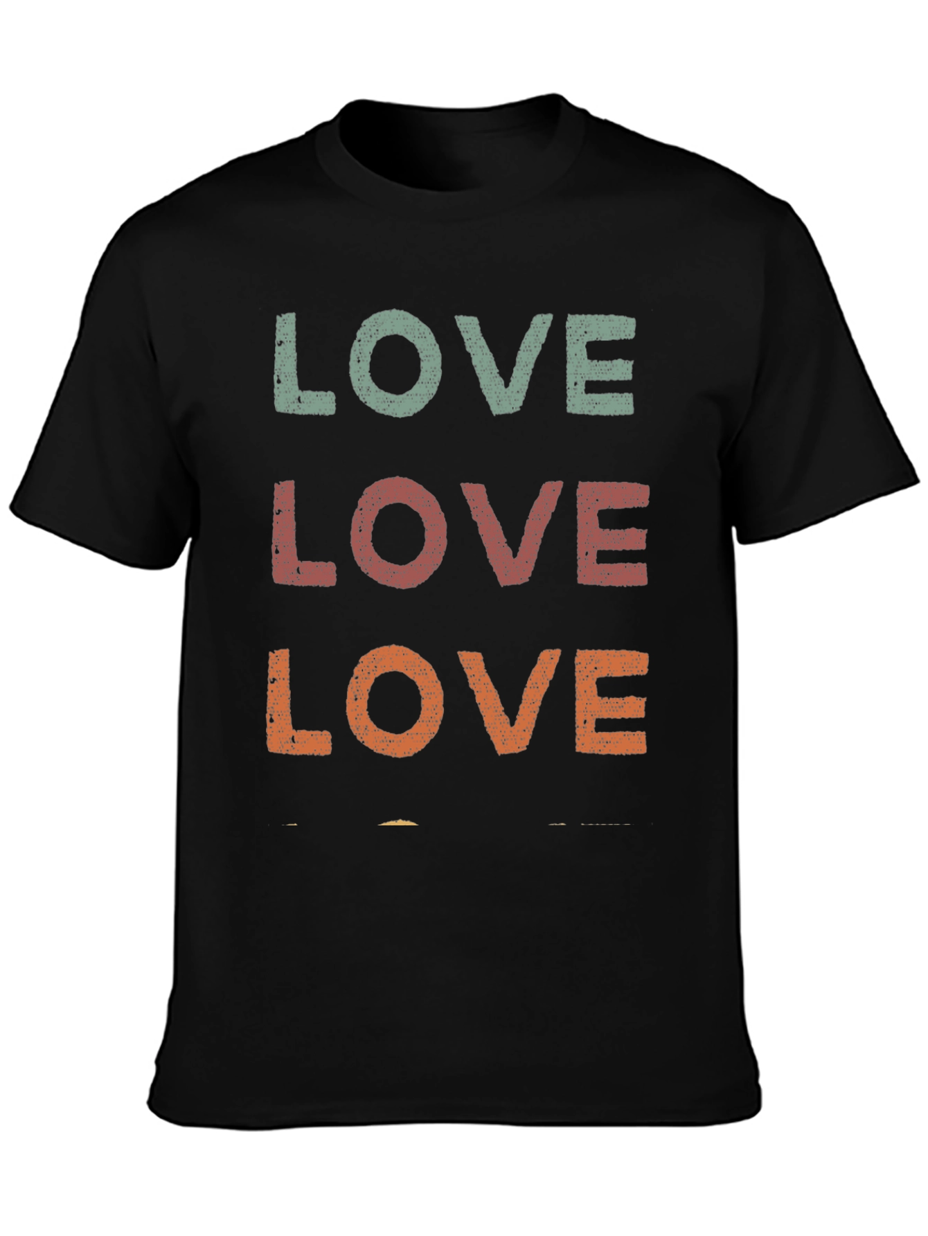 Retro LOVE Graphic Tee - Distressed Print